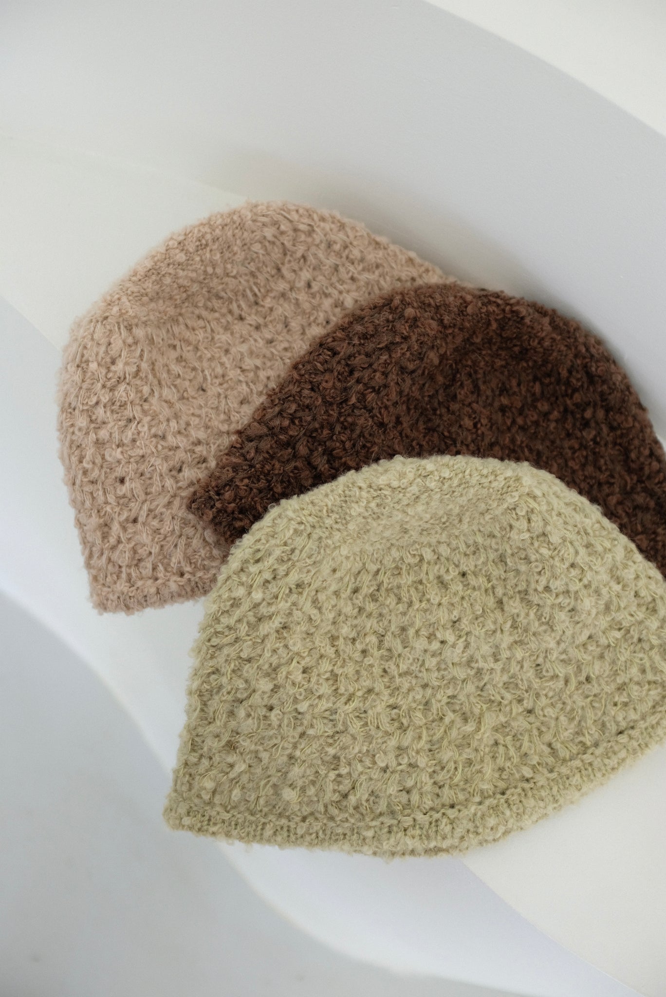 Mixed Knit Bucket Hat