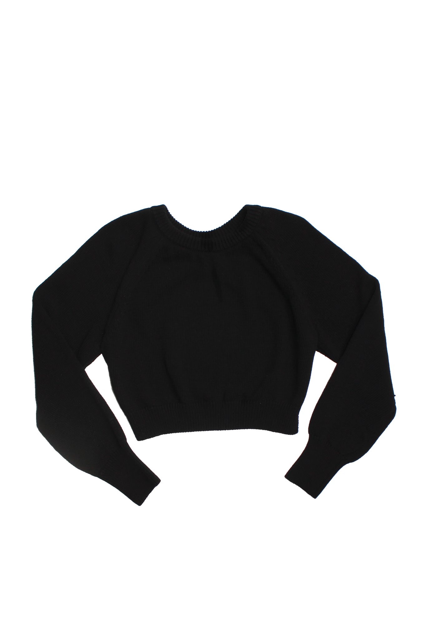 Two way knit top in Black