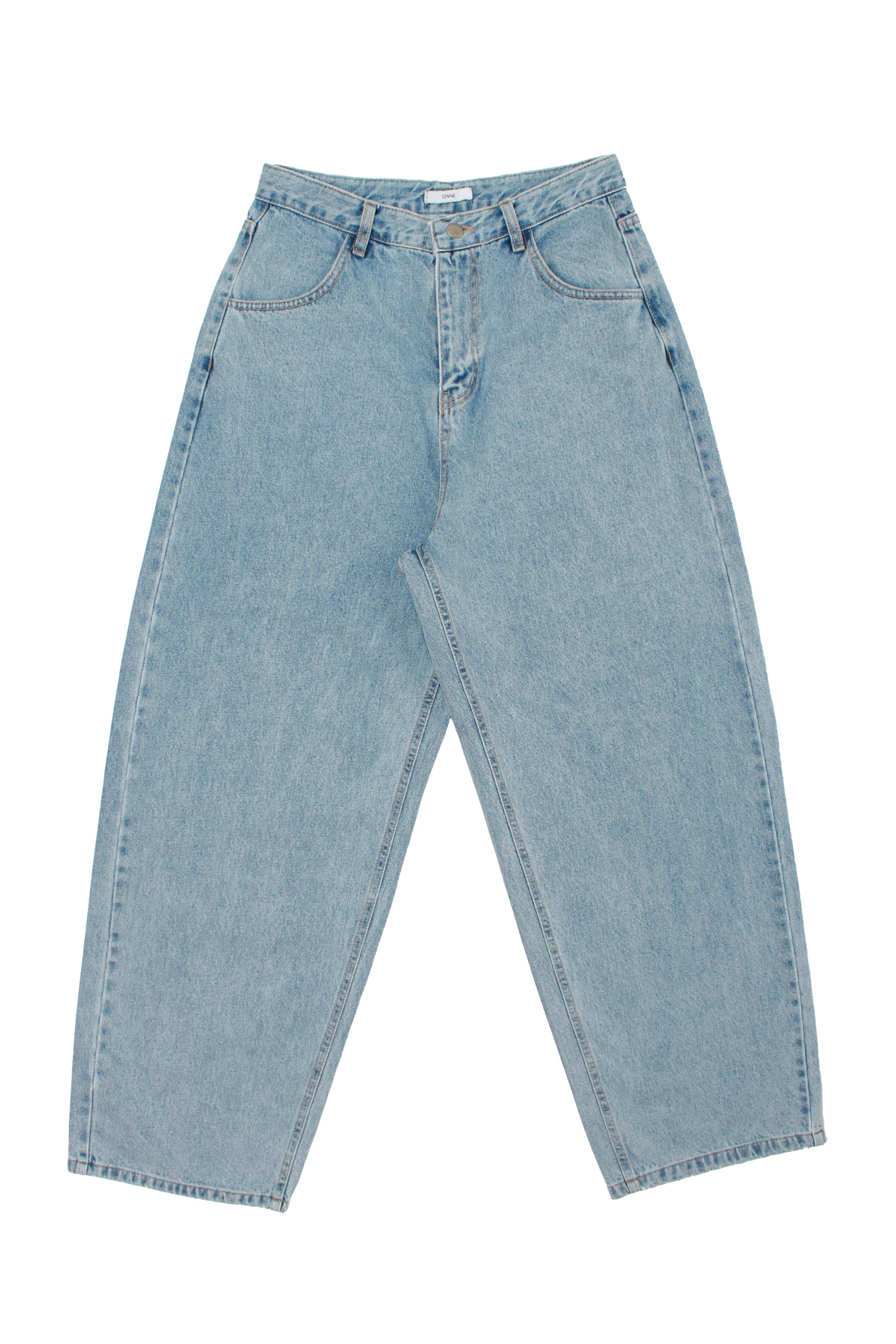Balloon Curved Light Wash Denim – Jowa.shop