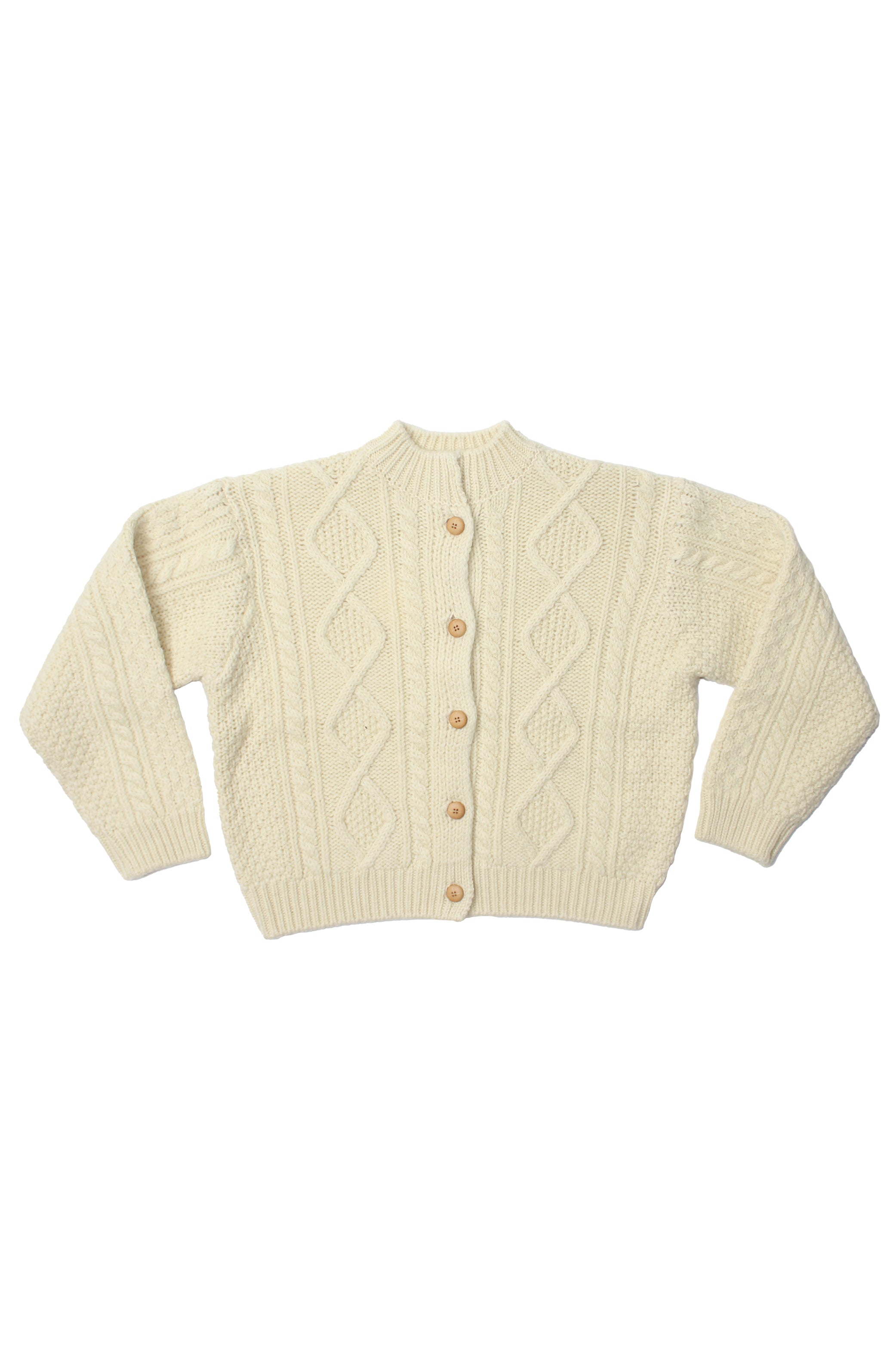 Fisherman Knit Cardigan in Cream – Jowa.shop