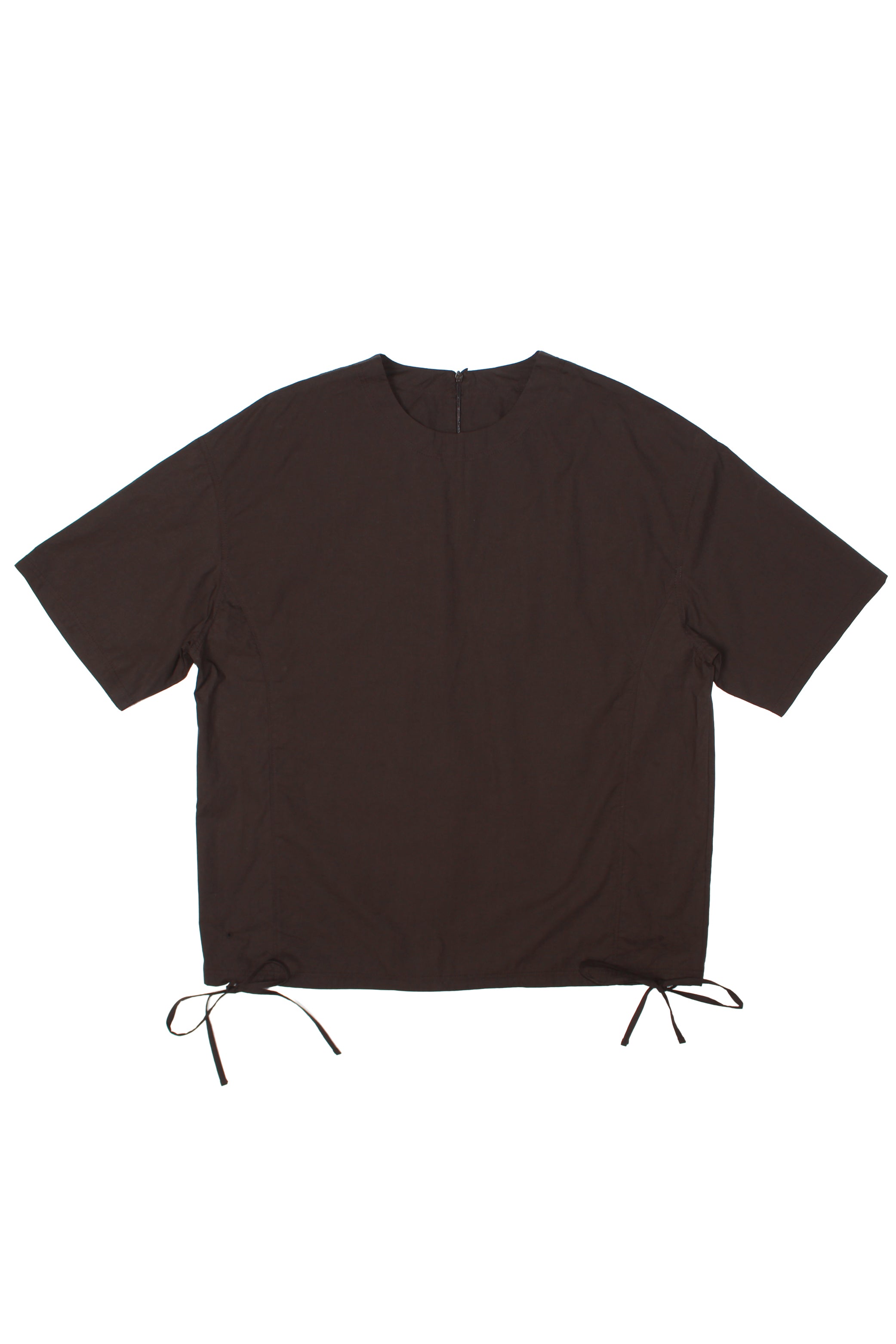 Shirring Drawstring Top in Brown – Jowa.shop