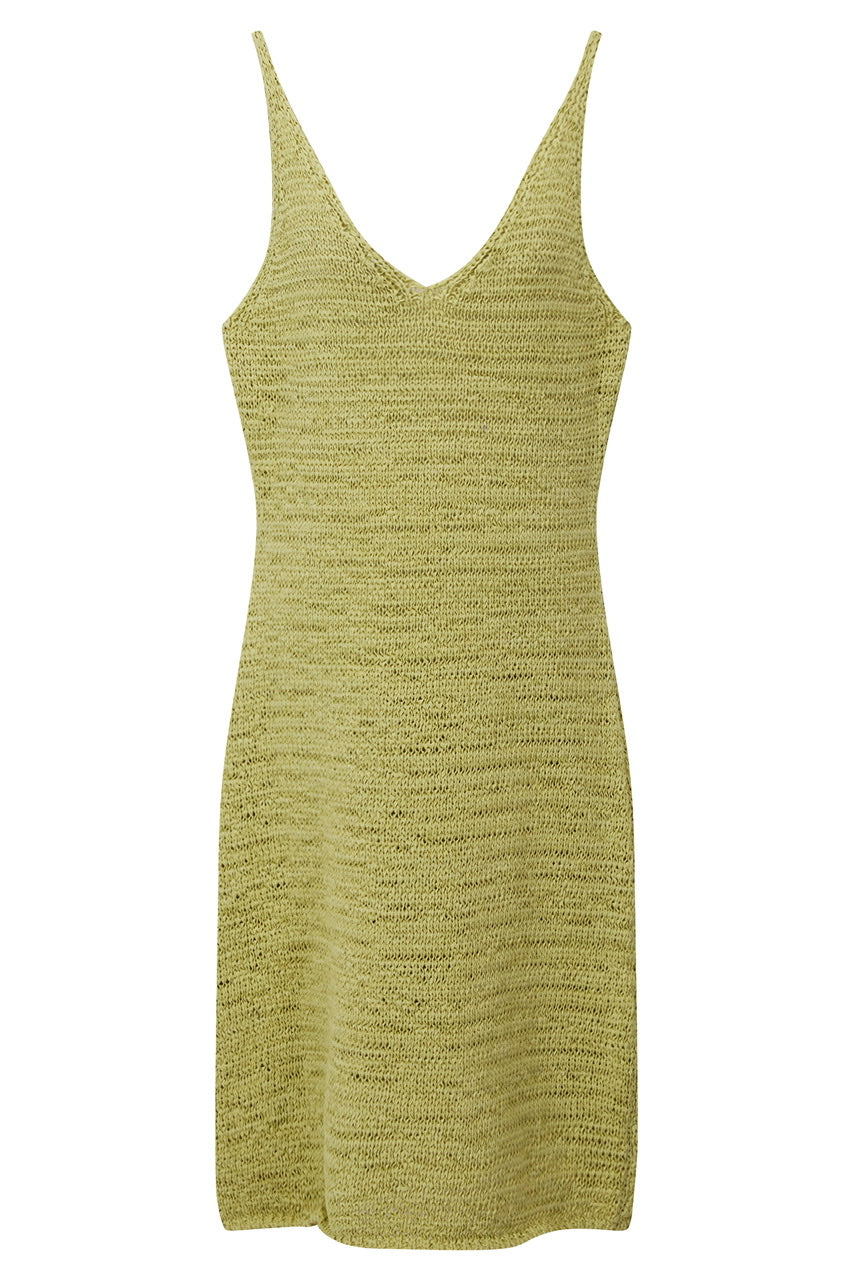 Cotton Knit Sleeveless Dress By TheOpen Product In Green