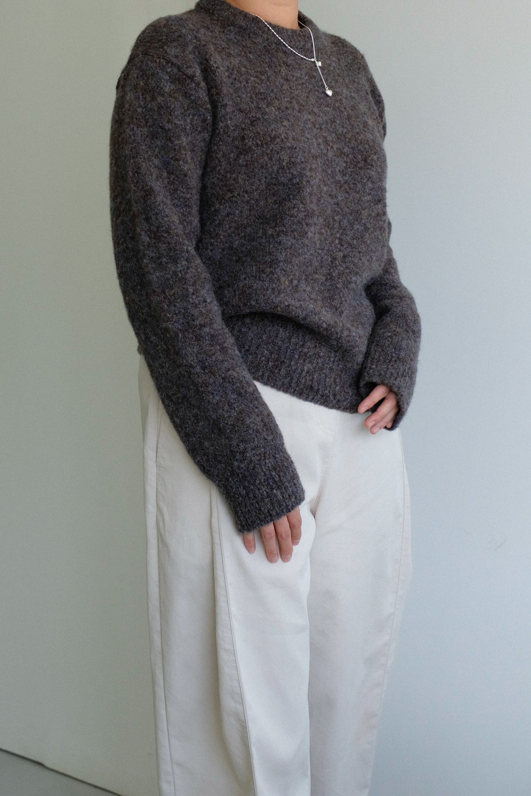 Bokashi Round neck Sweater