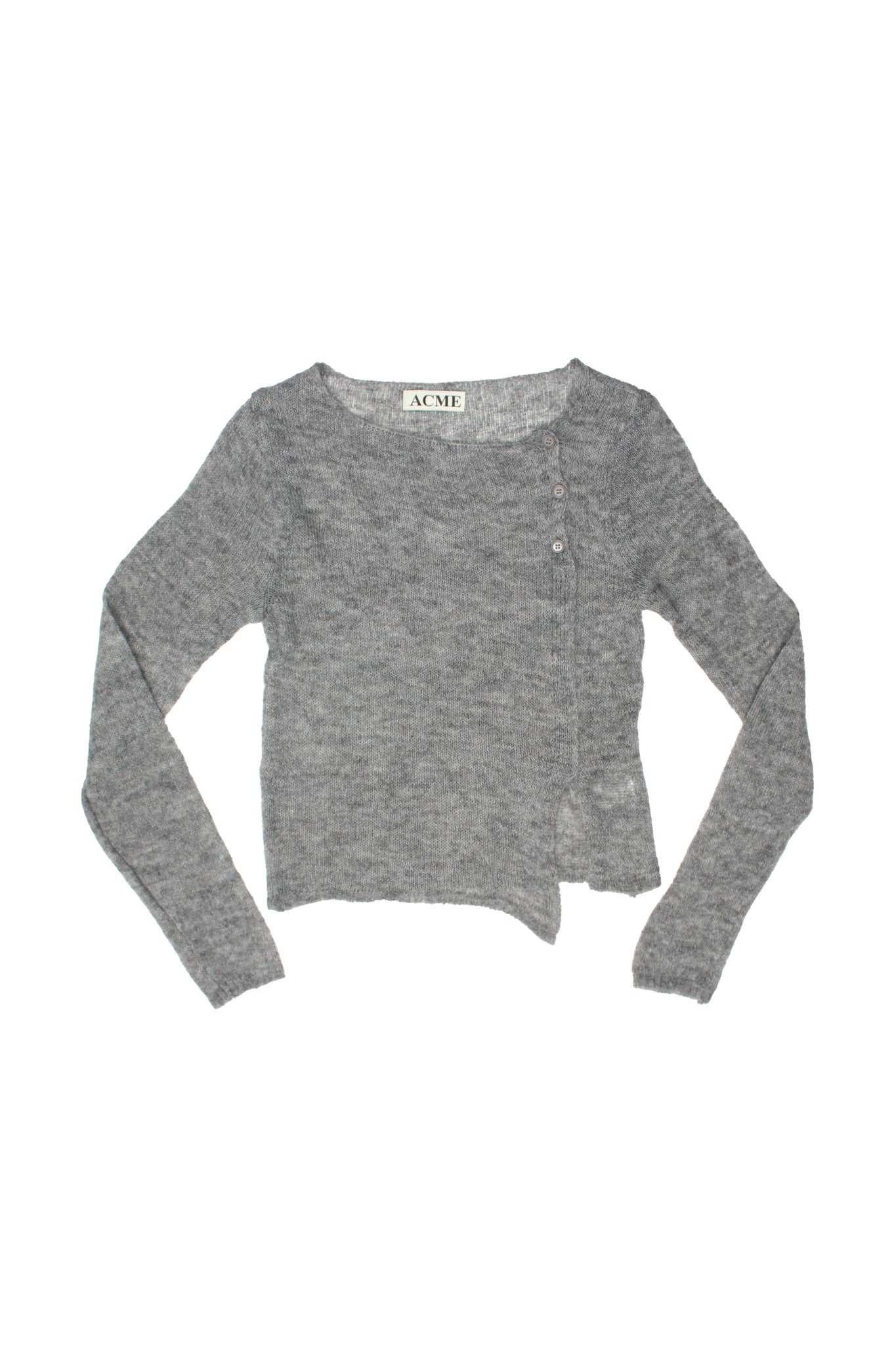 ACME Side Button Knit in Grey