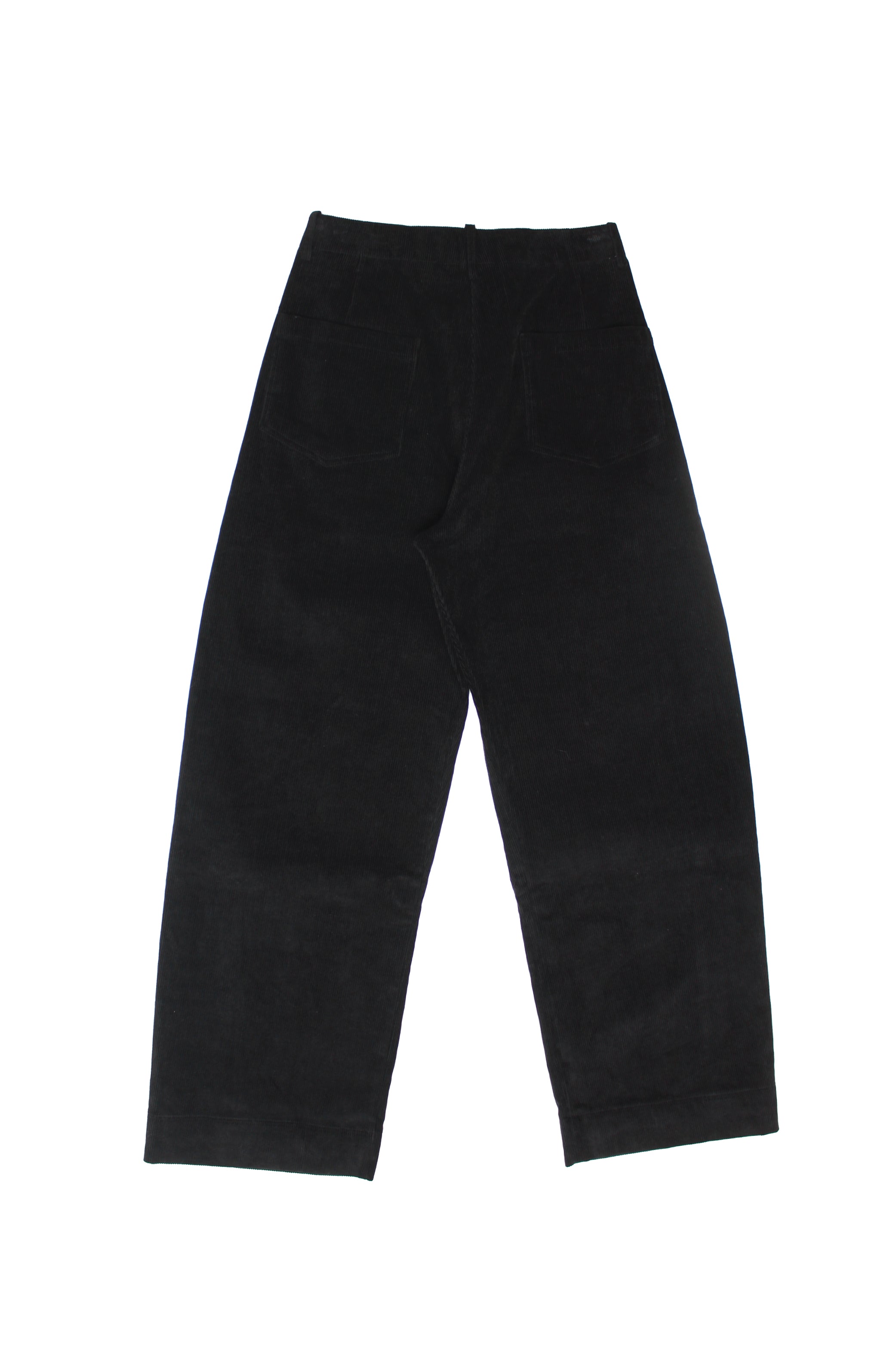 Curved Corduroy Pants in Black – Jowa.shop