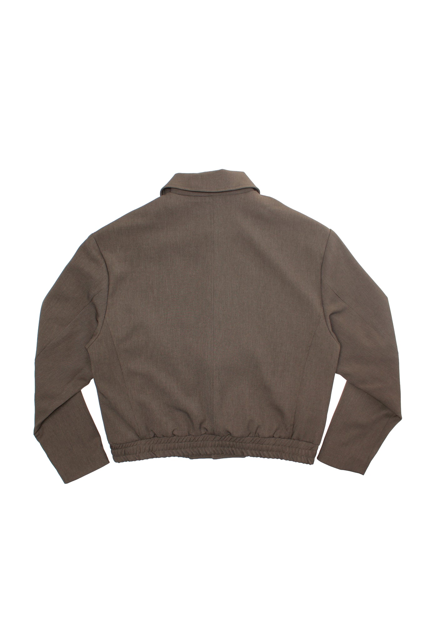 Eden Crop Blazer in Khaki Grey