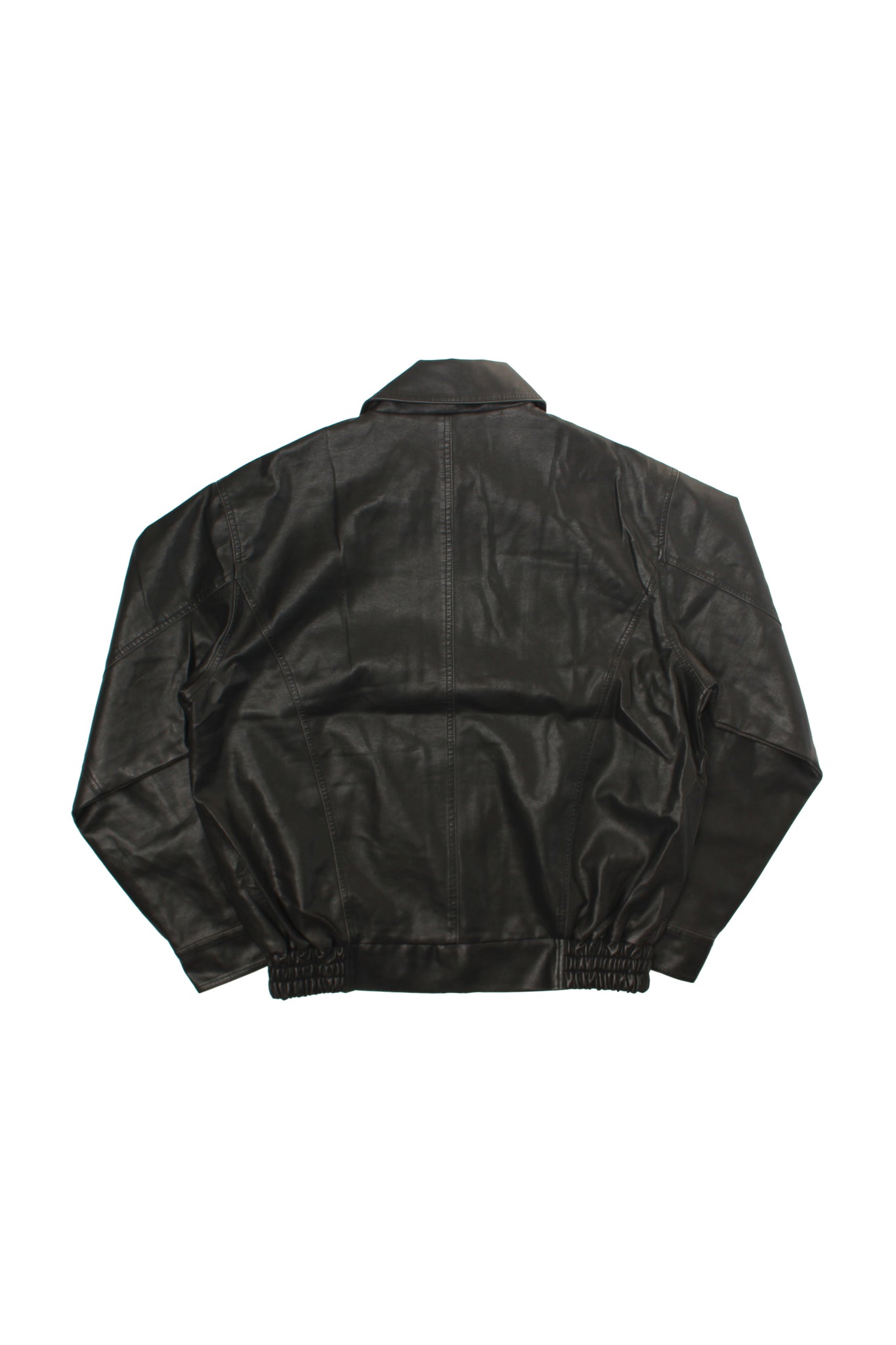 Seranti Pigment Washed Leather Jacket in Black