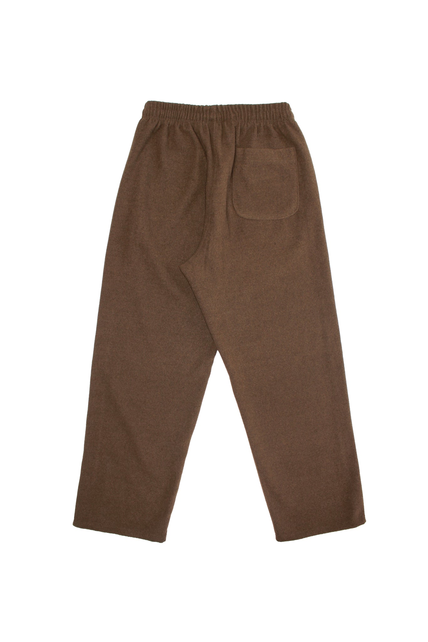 Wool Straight leg pants in Olive Beige