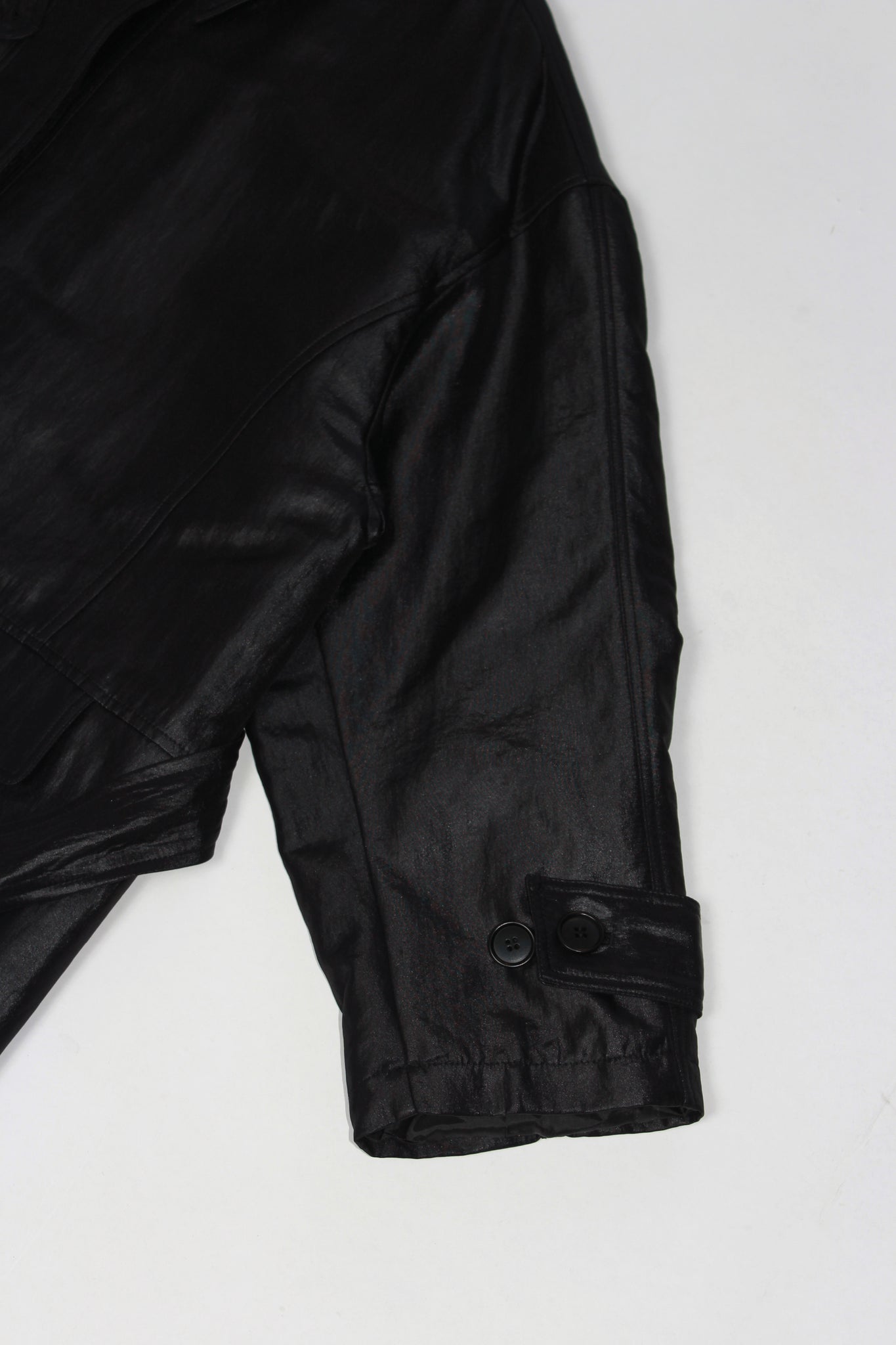 MWE Quilted Trench Coat in Black