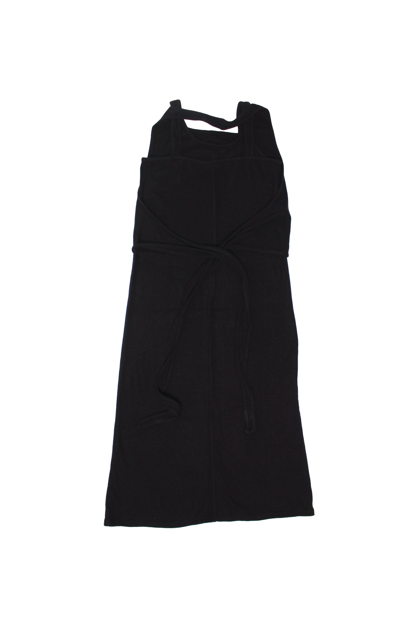 Sophie Layered Angora Dress in Black