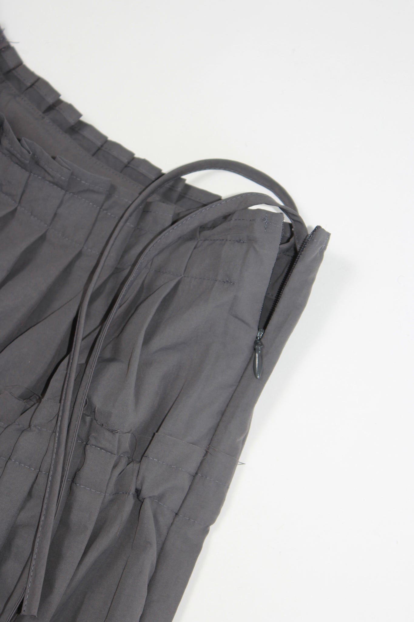 Connaught Pleats Skirt in Charcoal