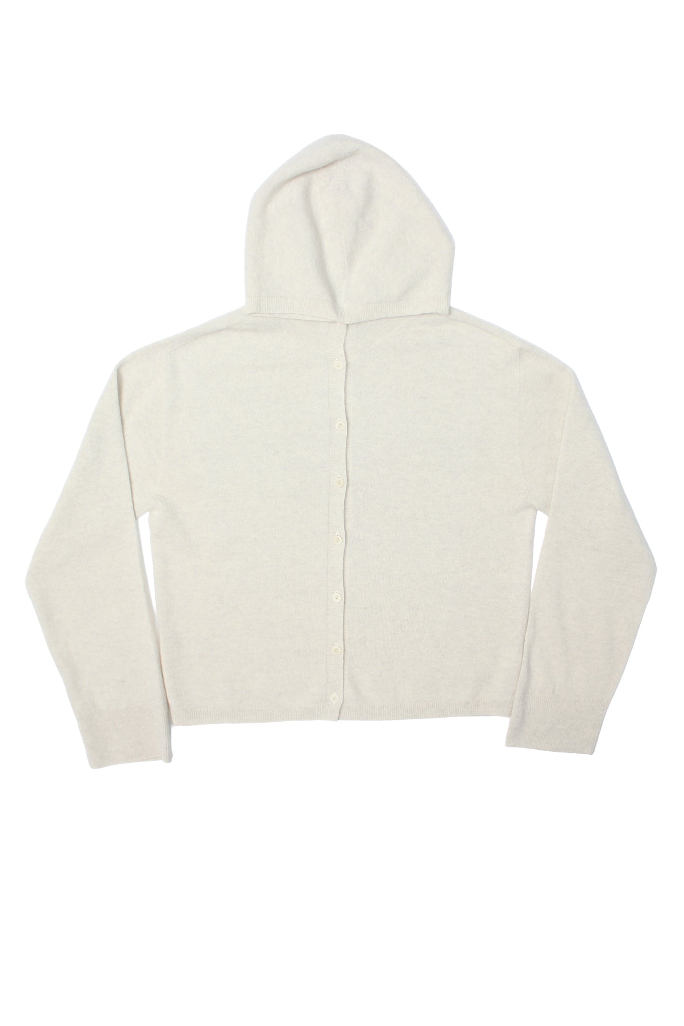 Whole Garment Hooded Cardigan in Oatmeal