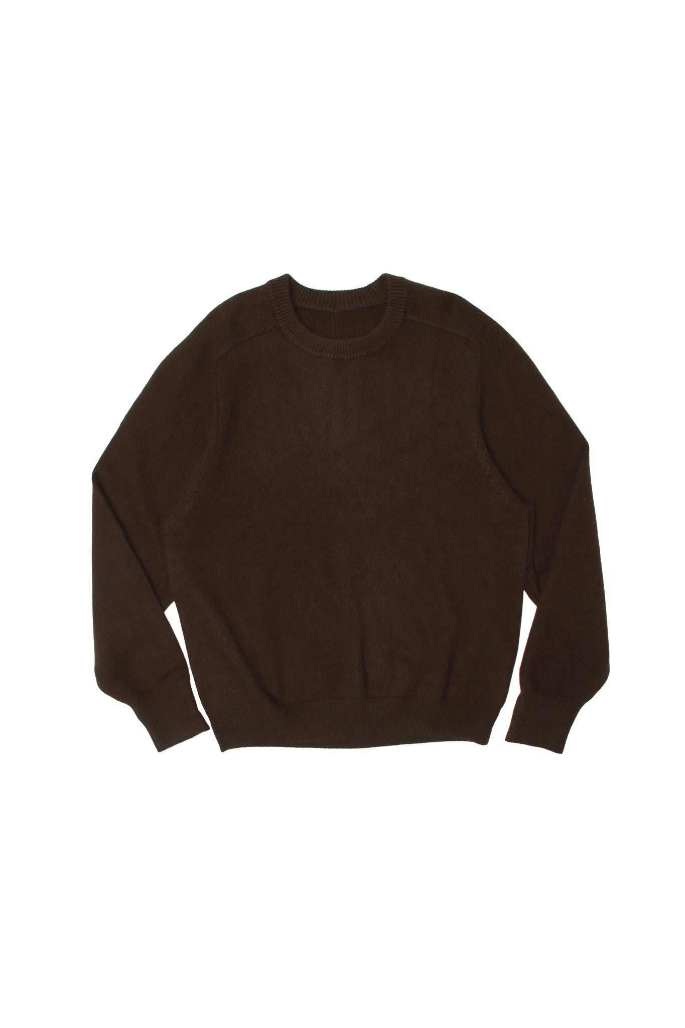 Raccoon Crewneck Sweater in Olive Brown