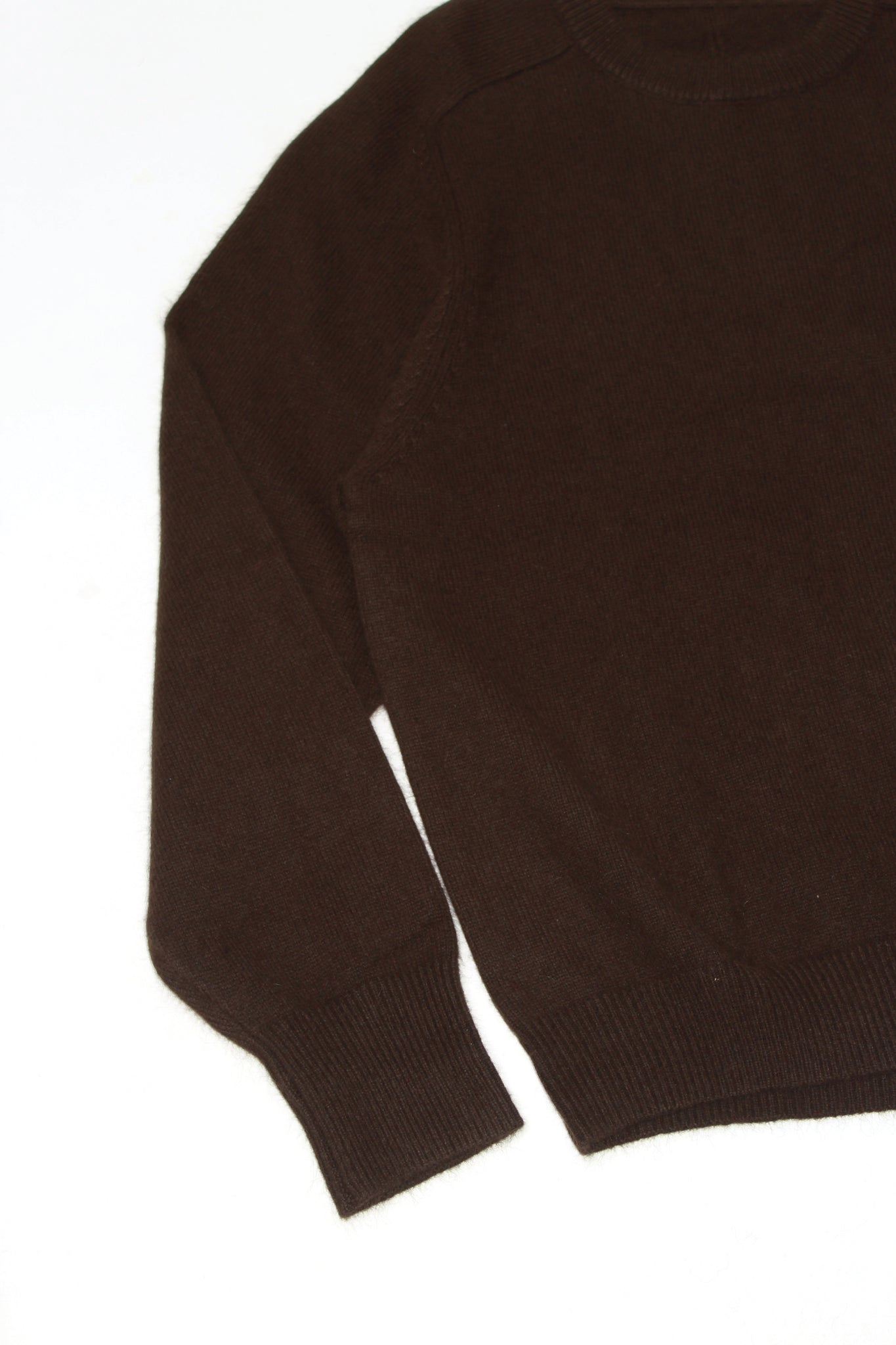 Raccoon Crewneck Sweater in Olive Brown