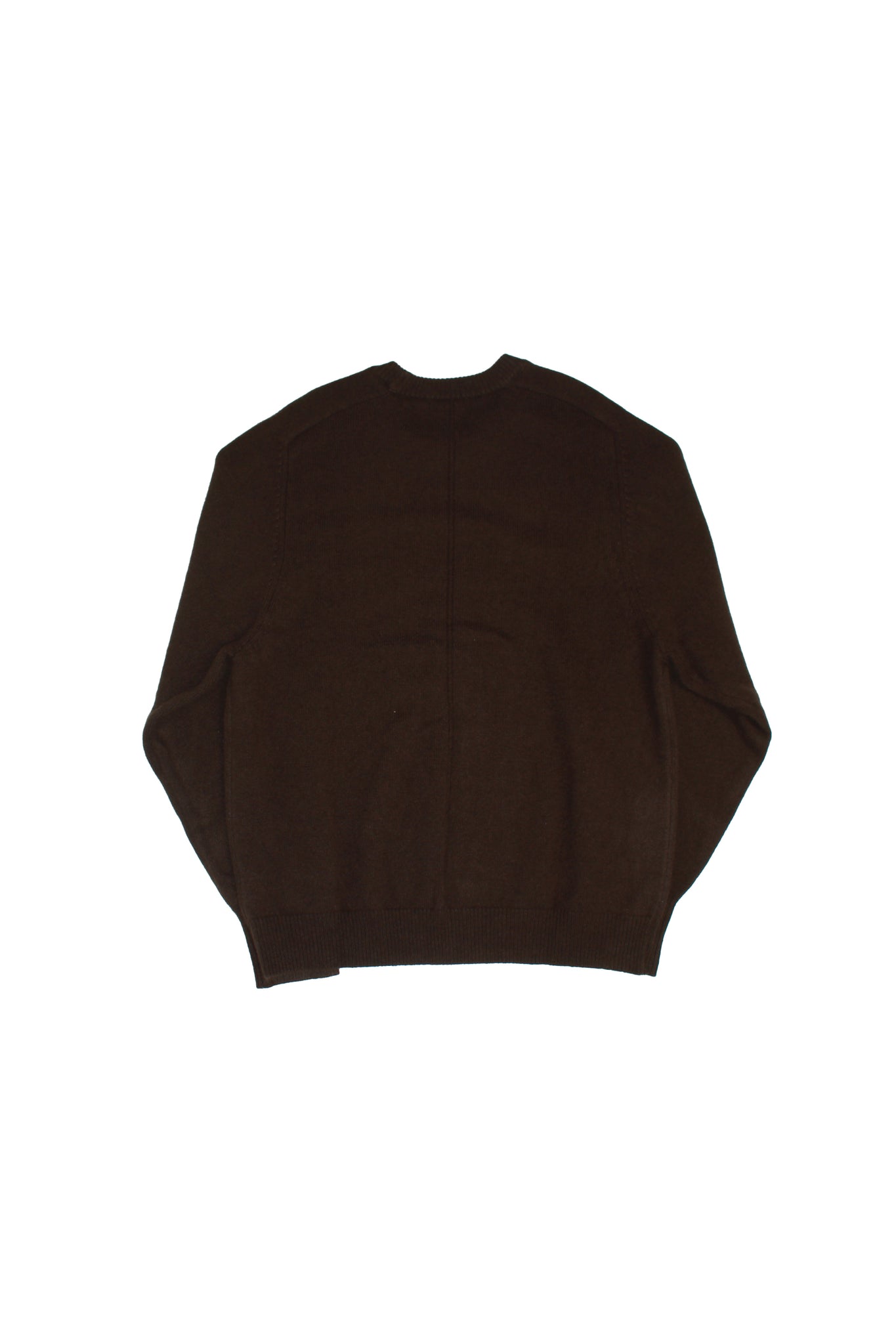 Raccoon Crewneck Sweater in Olive Brown