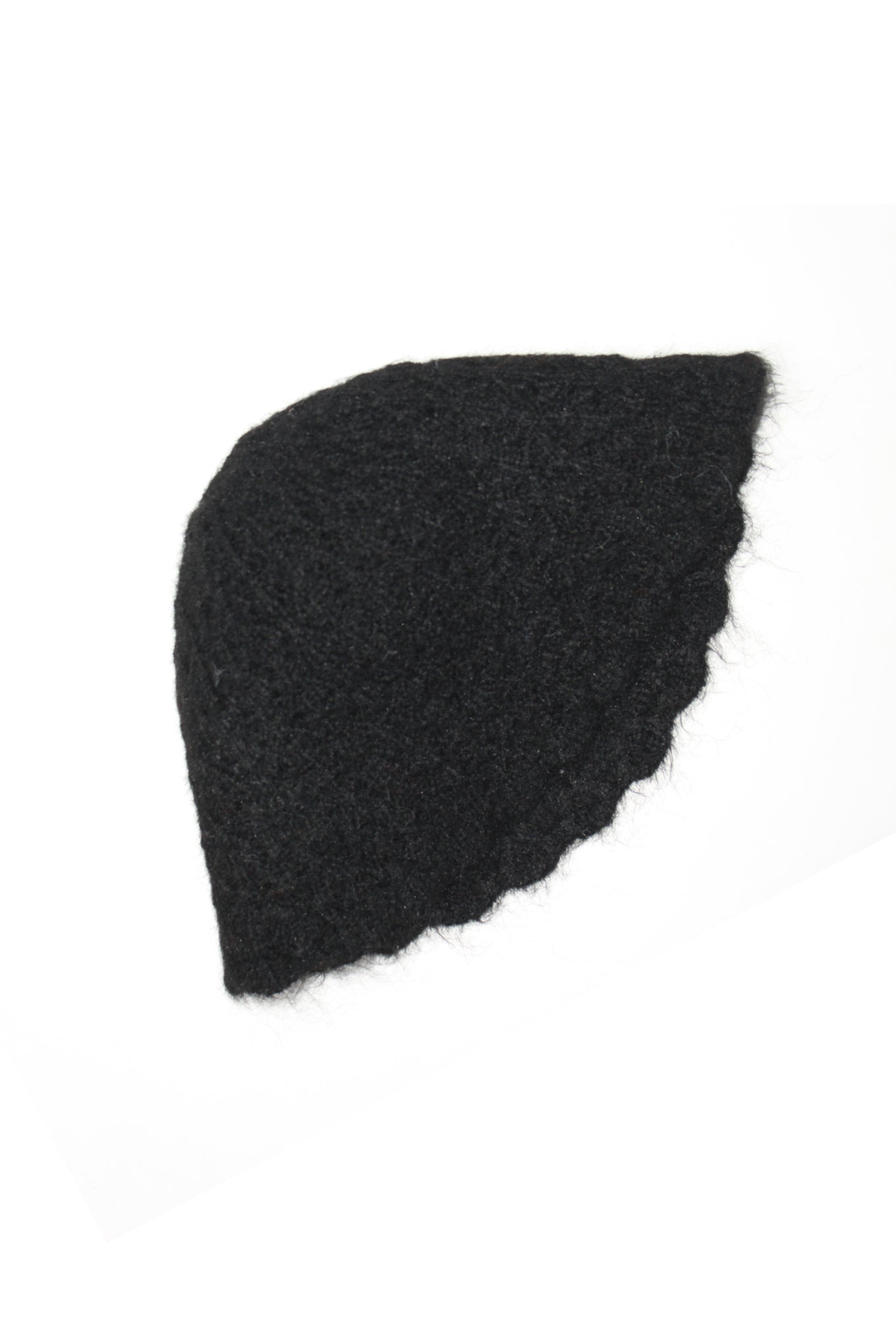 Fuzzy Buckle Bucket Hat in Black