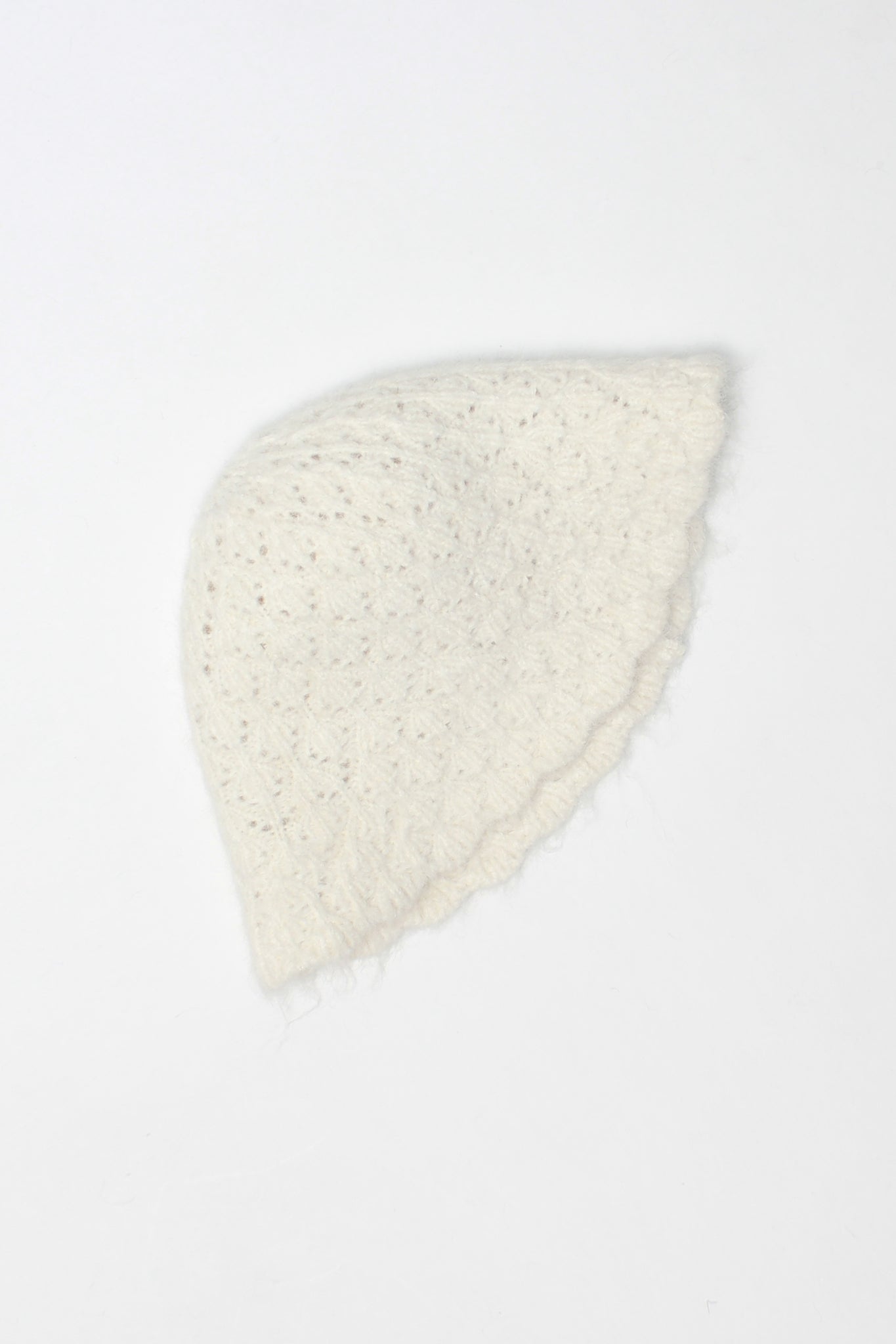 Fuzzy Buckle Bucket Hat in Ivory