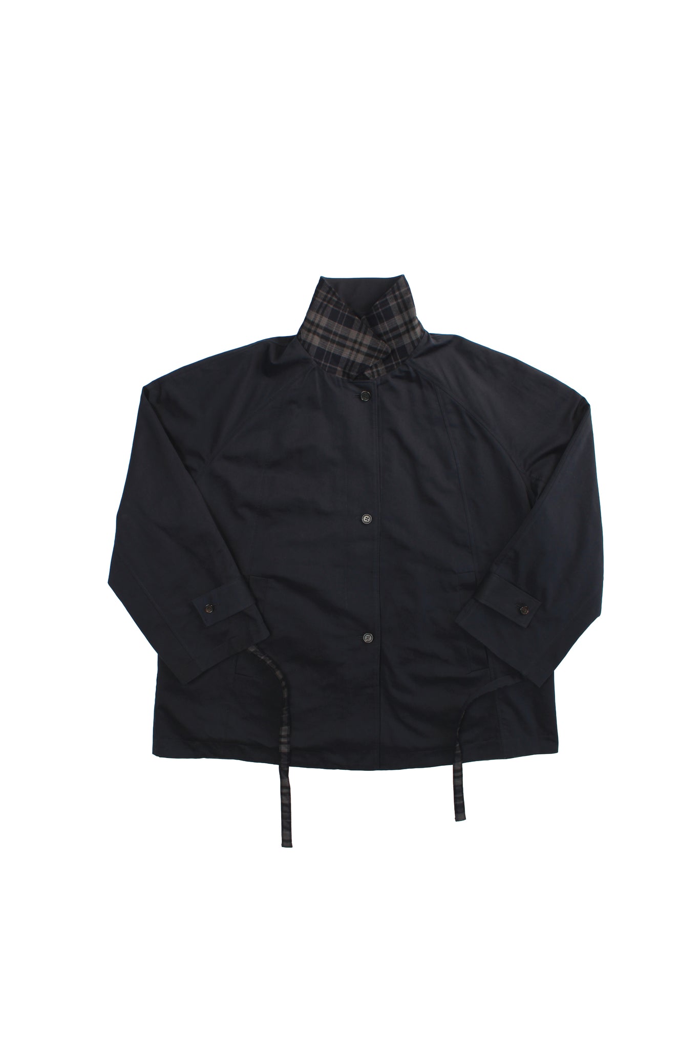 Reversible Half Jacket in Navy