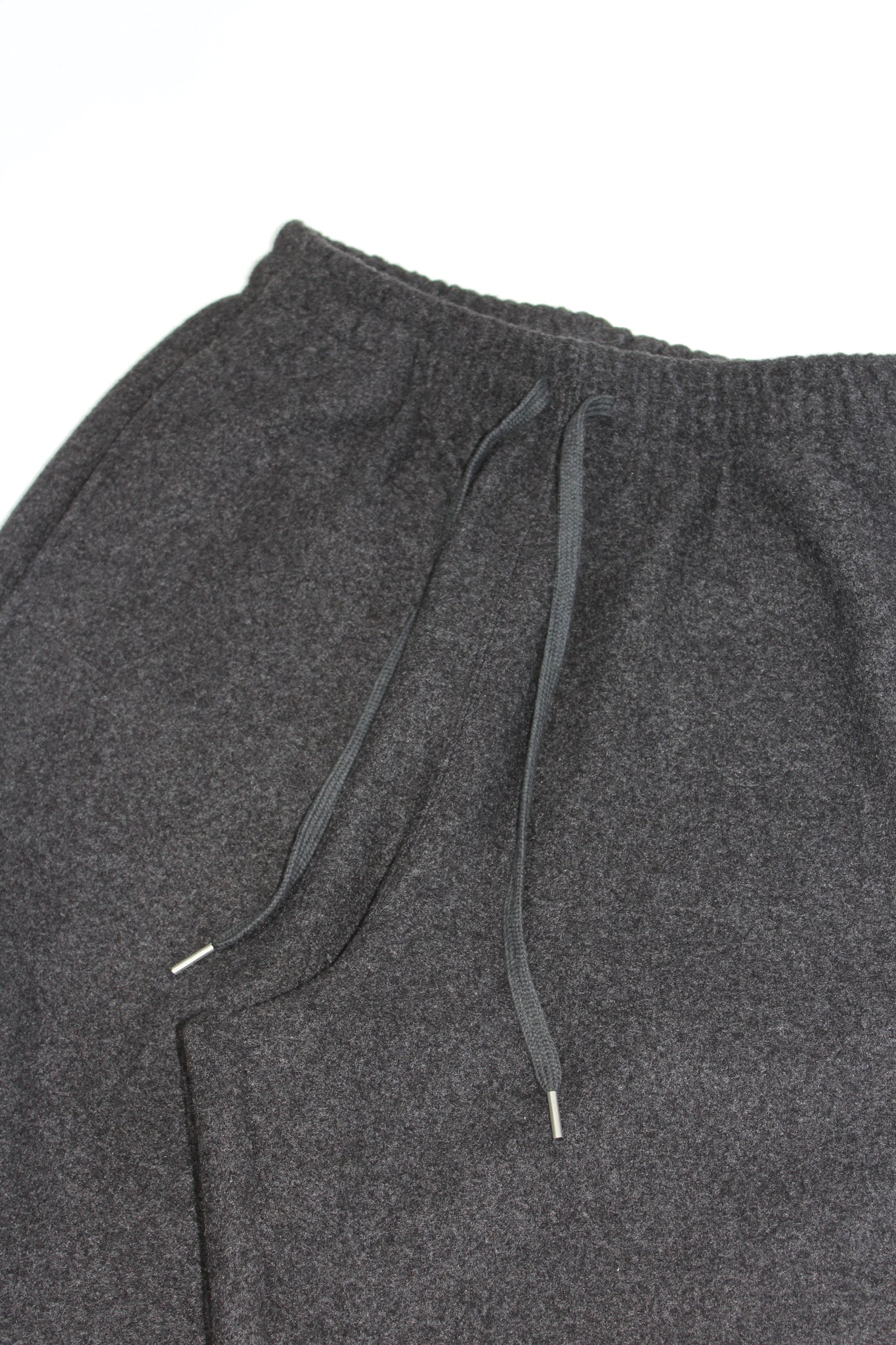 Wool Straight leg pants in Charcoal