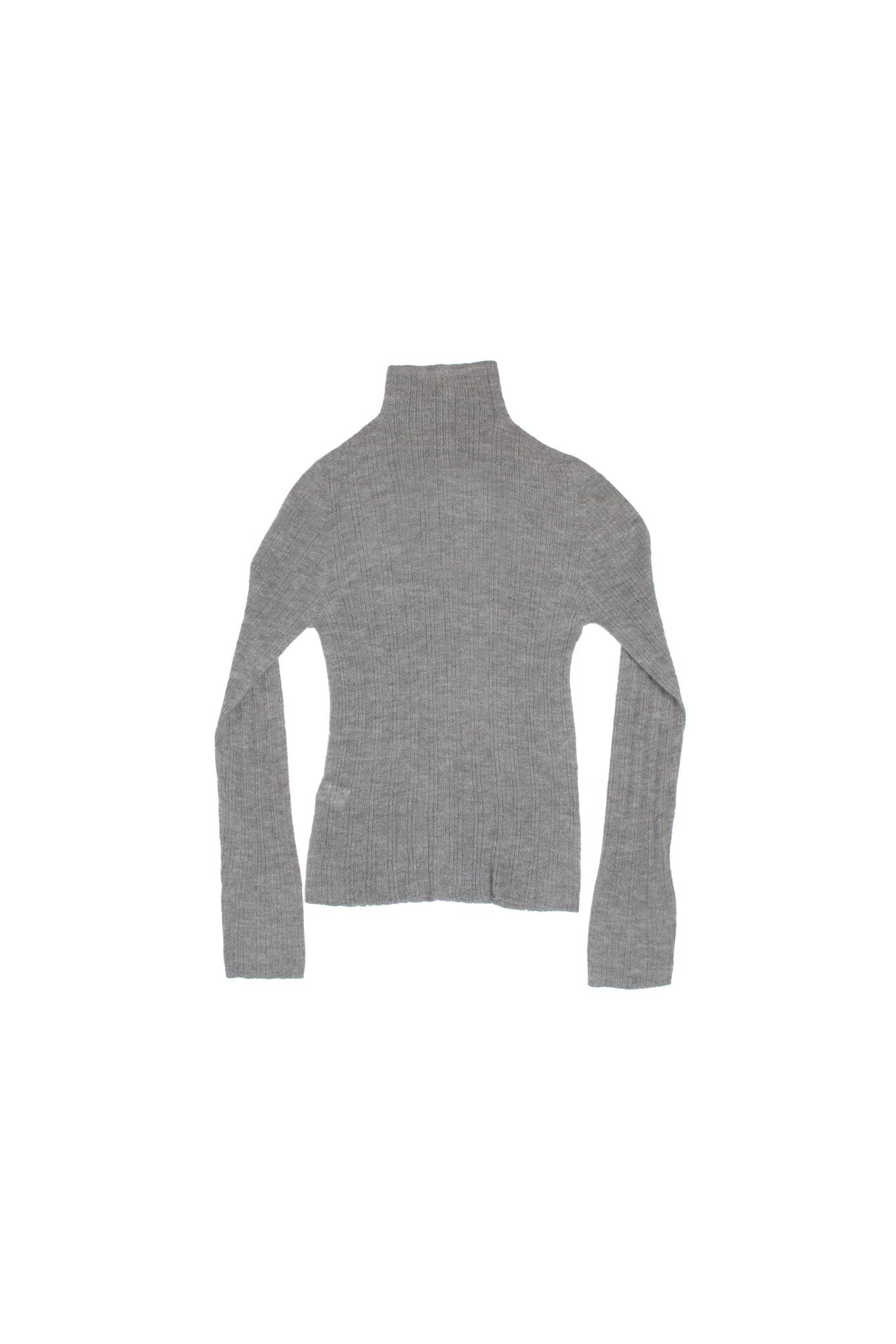 Double Side Mockneck Knit in Grey