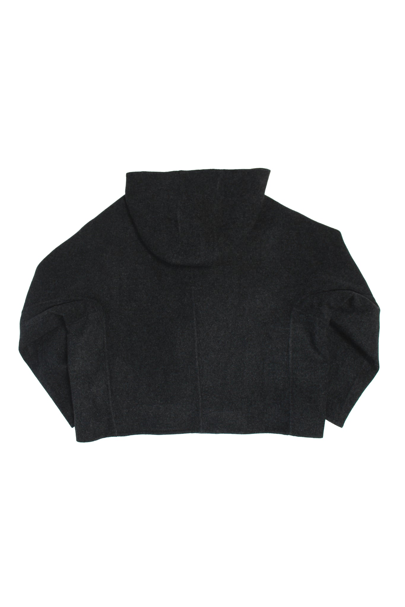Arc Hood Handmade Coat in Charcoal