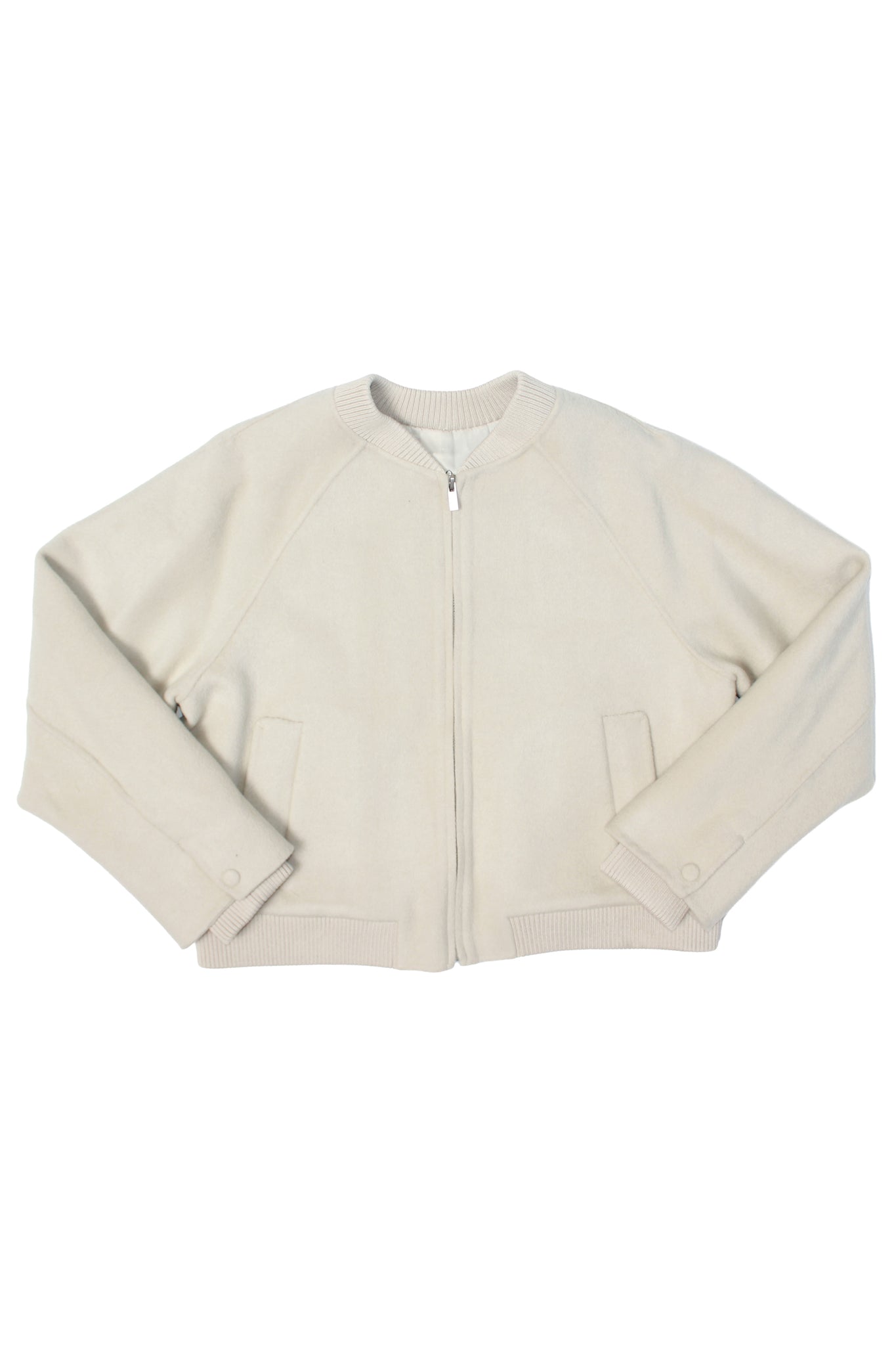 Siho Bomber Handmade Coat in Ivory