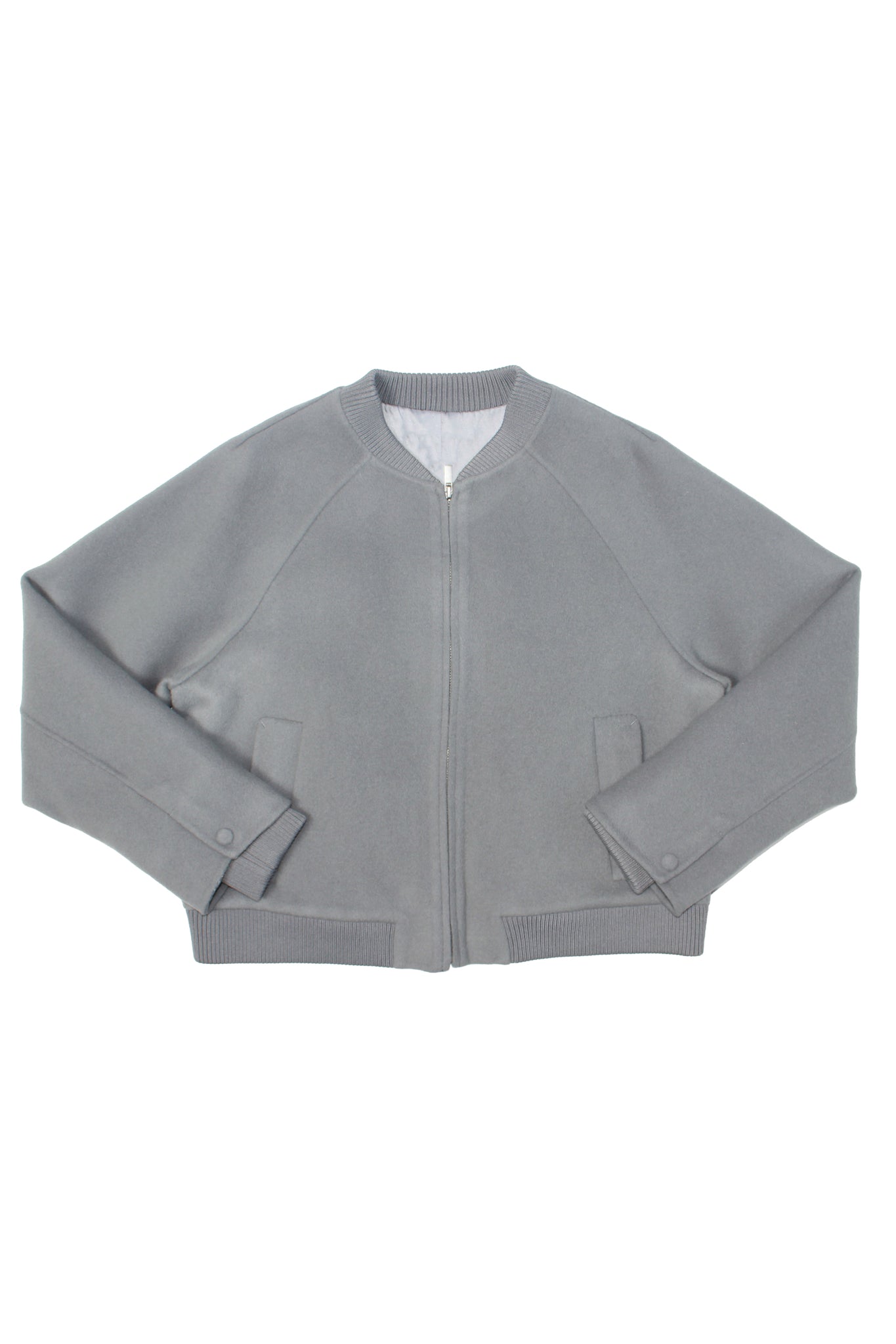 Siho Bomber Handmade Coat in Blue Grey