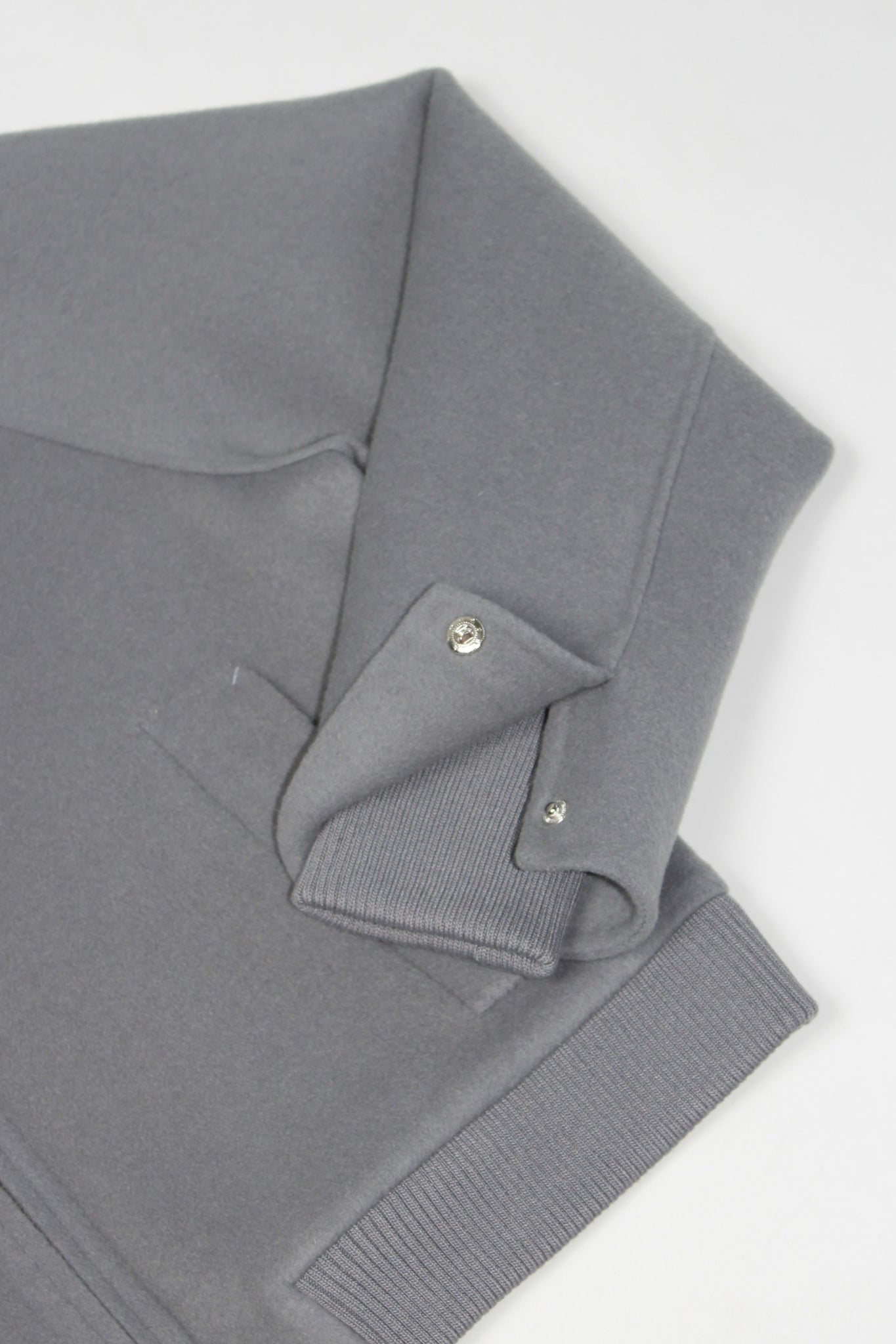 Siho Bomber Handmade Coat in Blue Grey