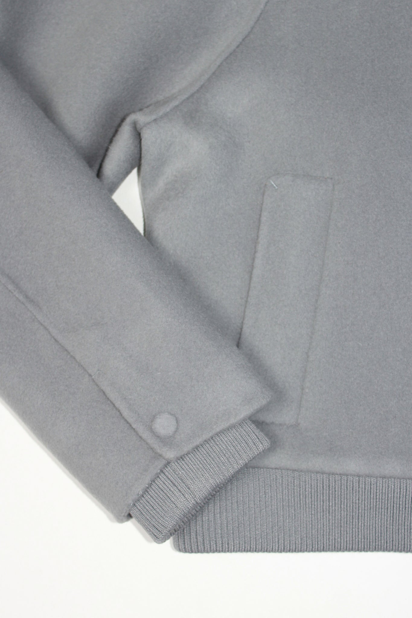 Siho Bomber Handmade Coat in Blue Grey