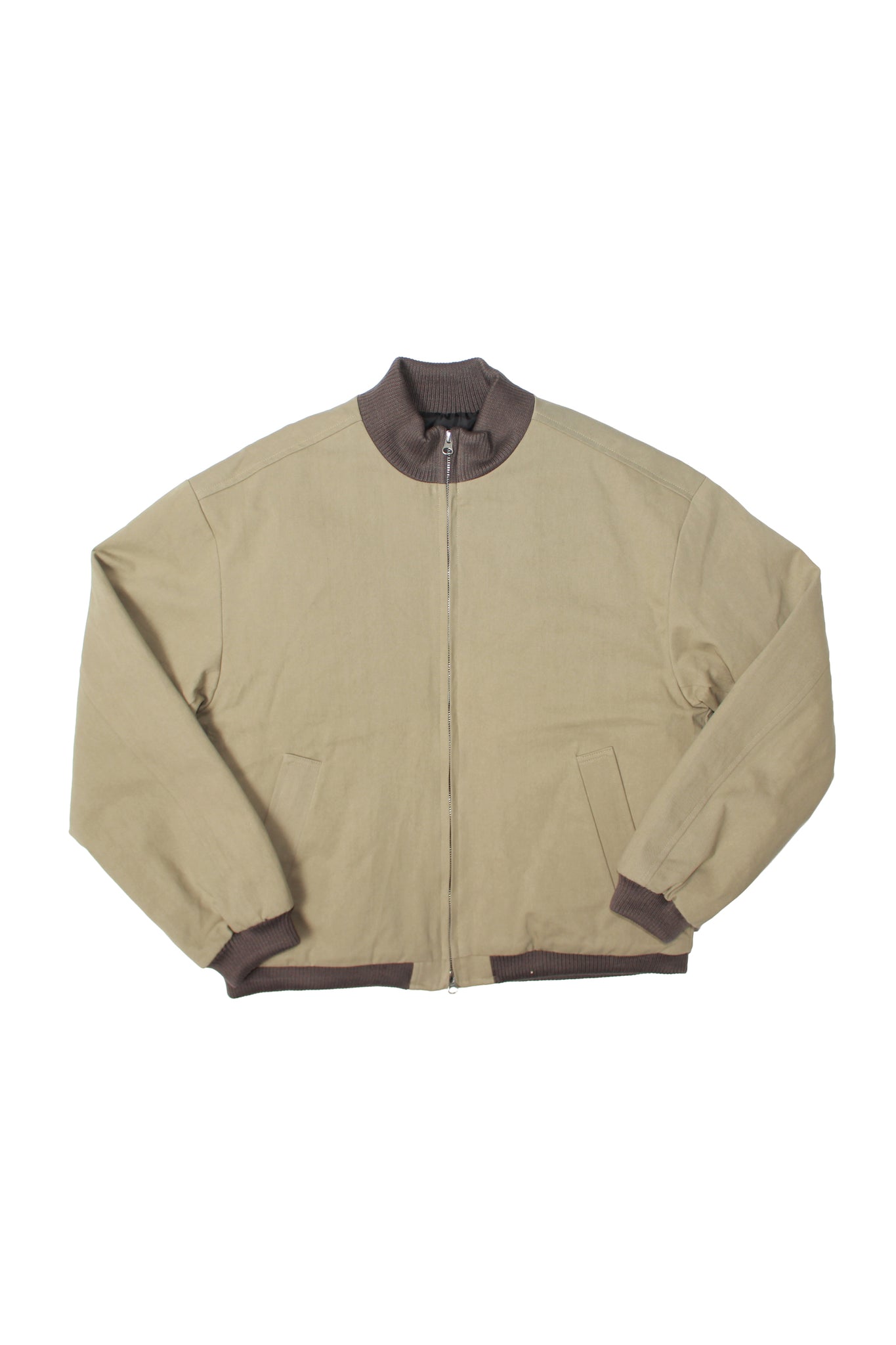 Senne Padded Jumper in Khaki Green