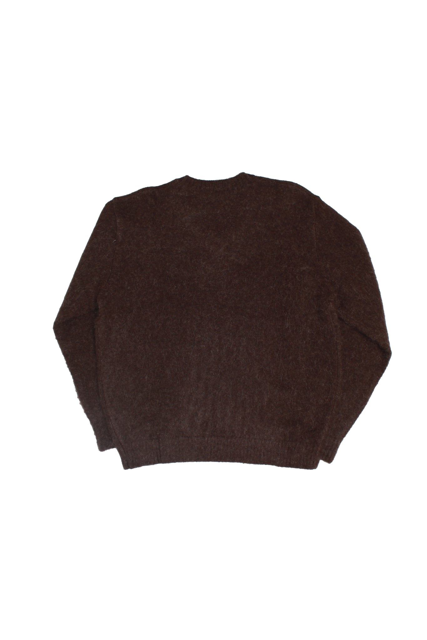 Vion Alpaca V-Neck Sweater in Brown