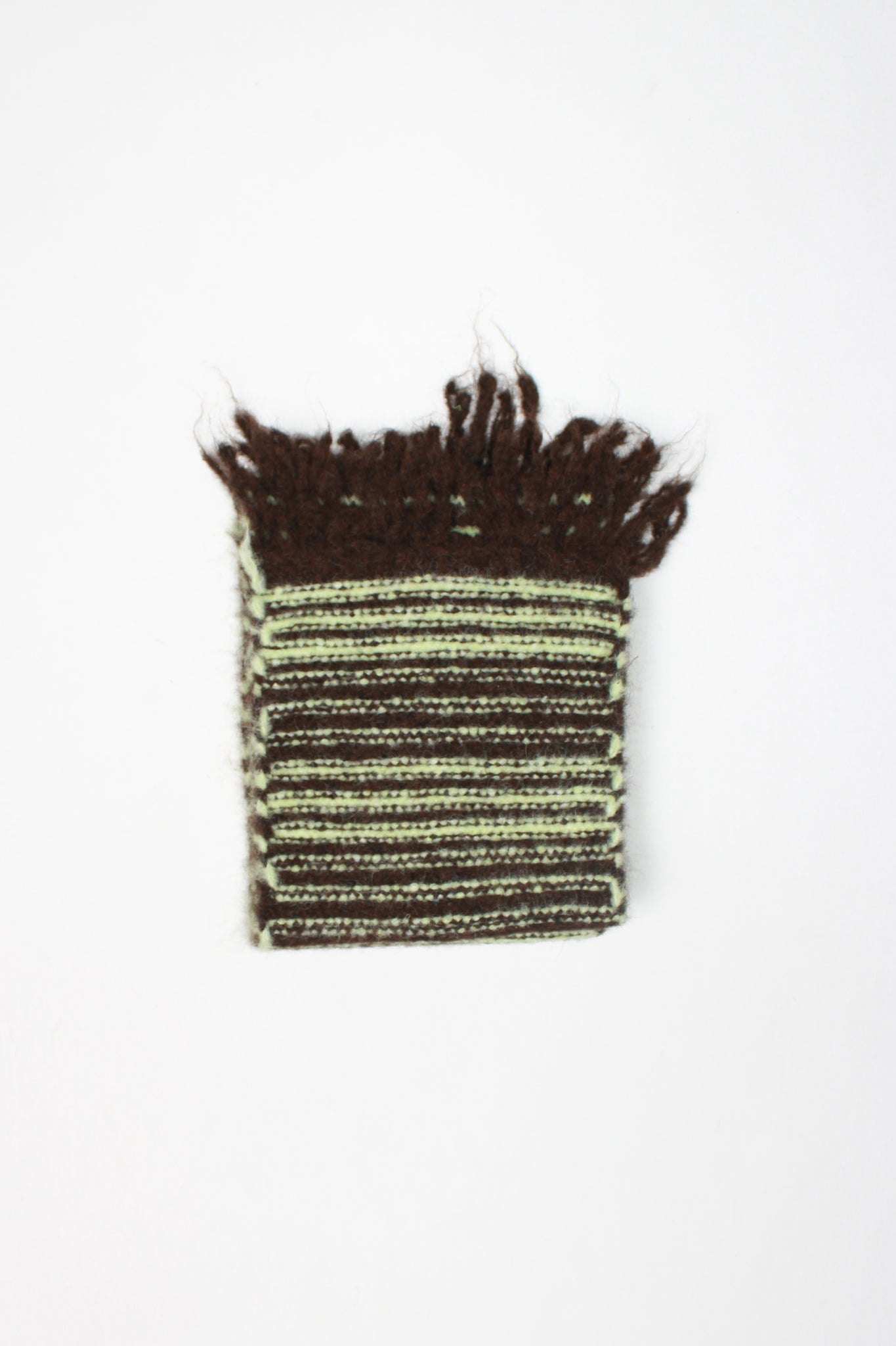Jerry Wool Stripe Scarf in Brown