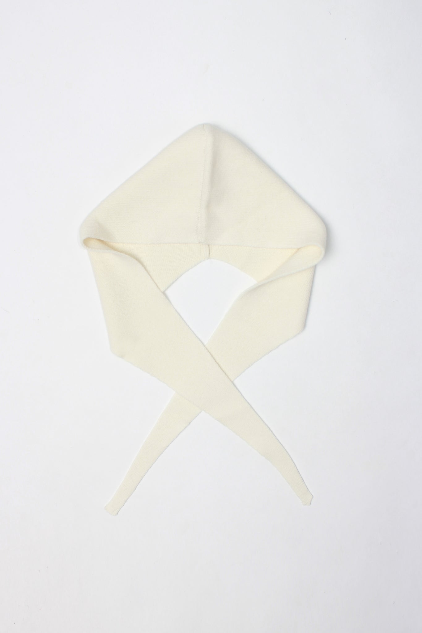 Andy Merino Wool Head Scarf in Ivory