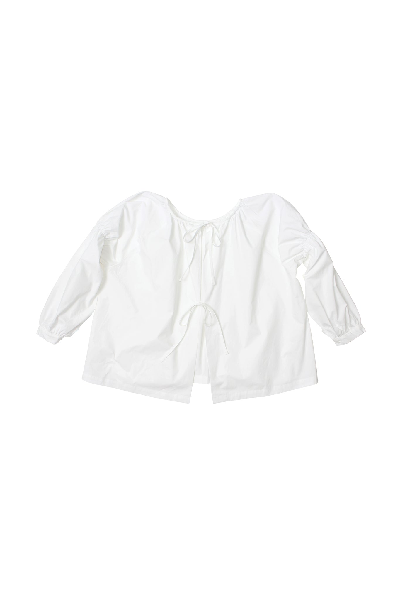 Two way Ribbon Shirts in White