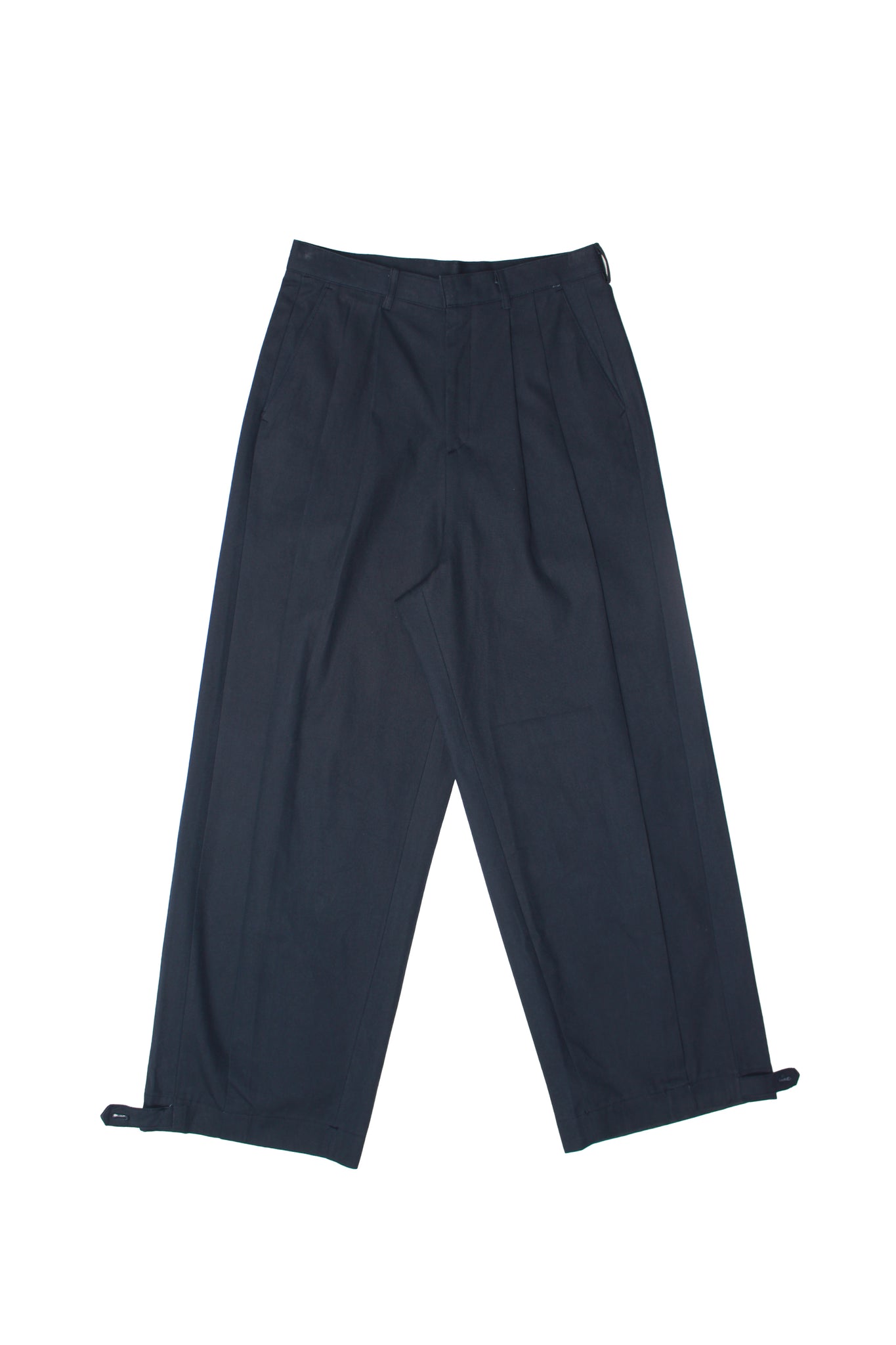 Senne Double Pin-tuck Pants in Navy