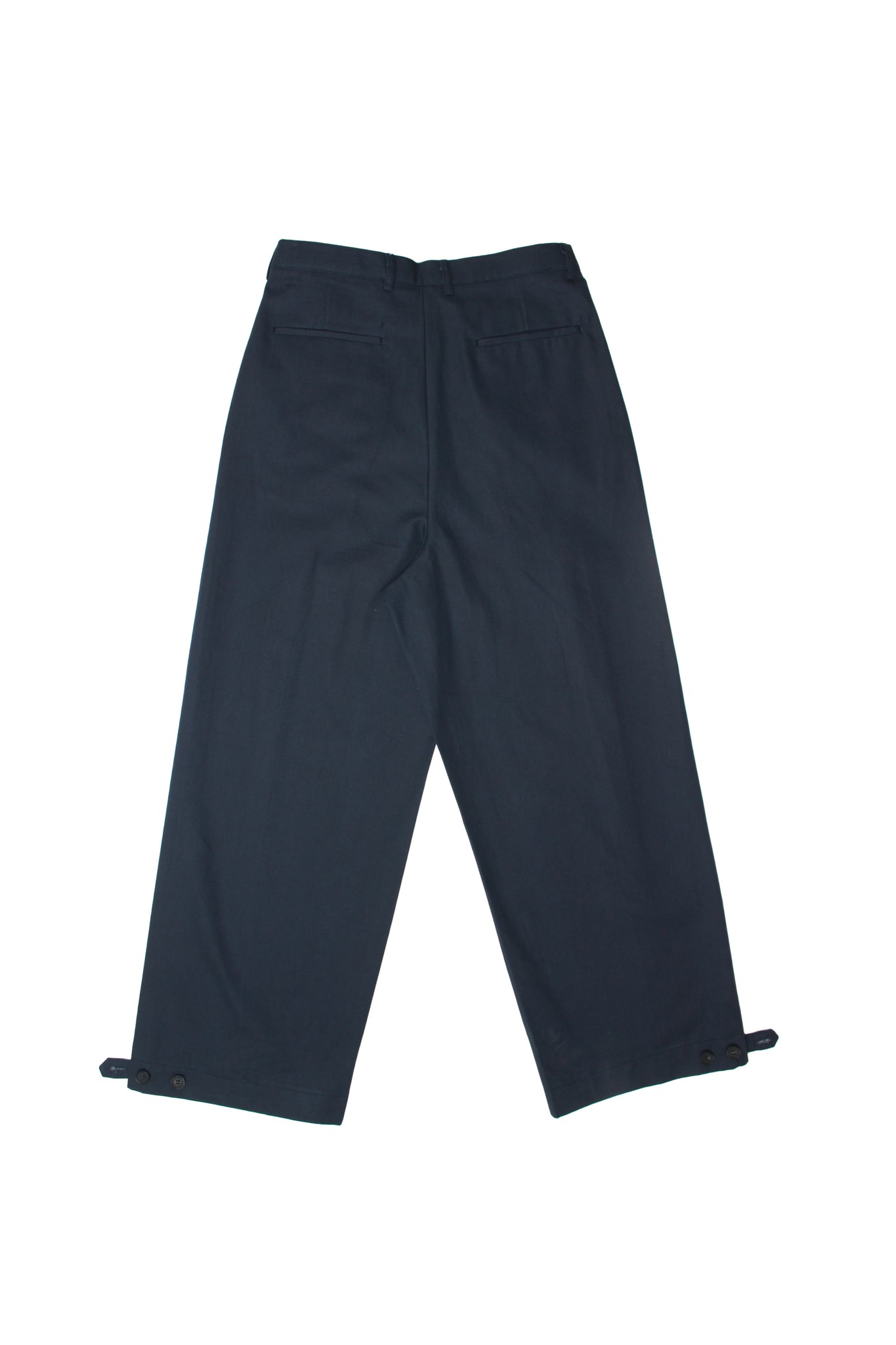 Senne Double Pin-tuck Pants in Navy