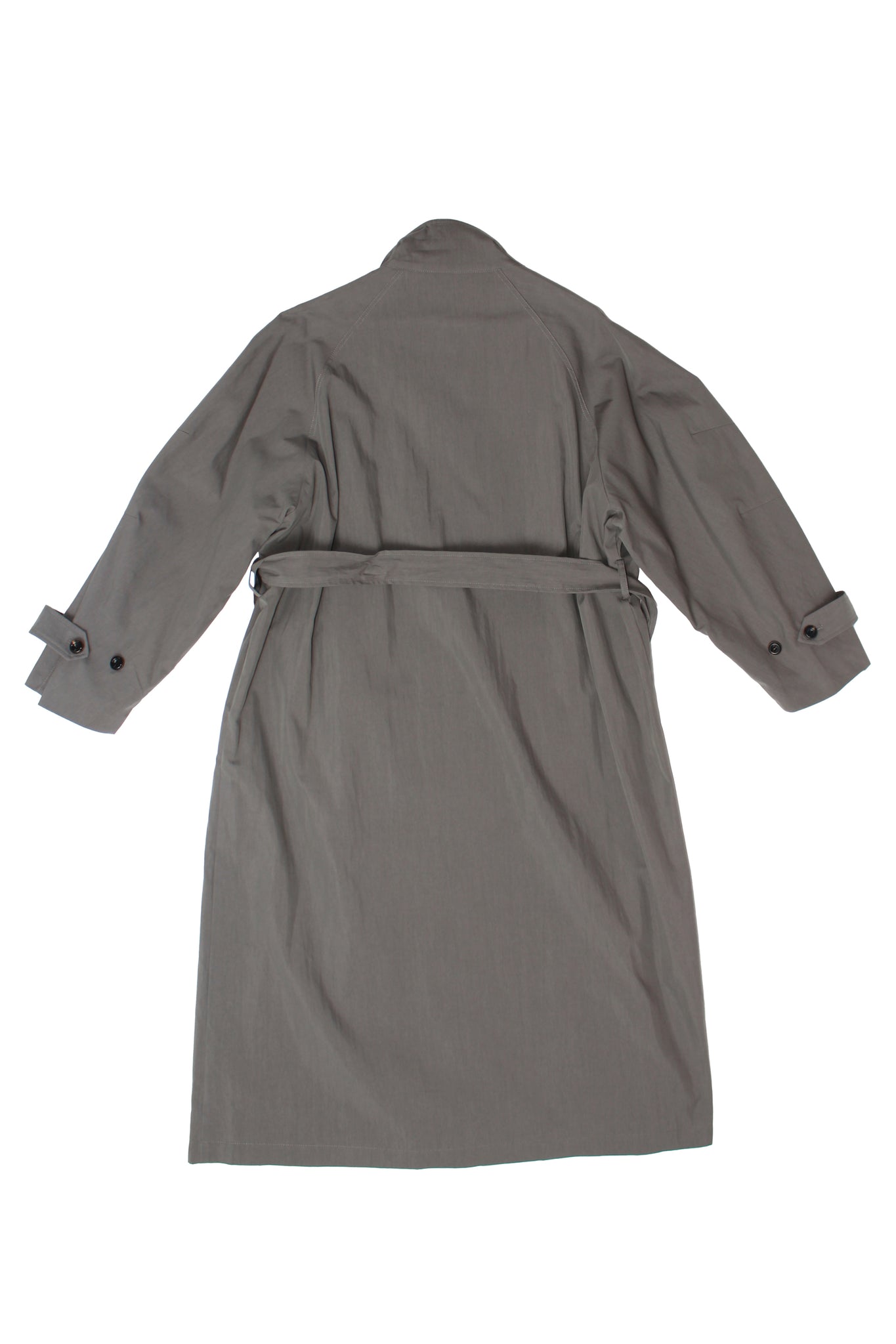 LS Oversized Trench Coat in Khaki Grey