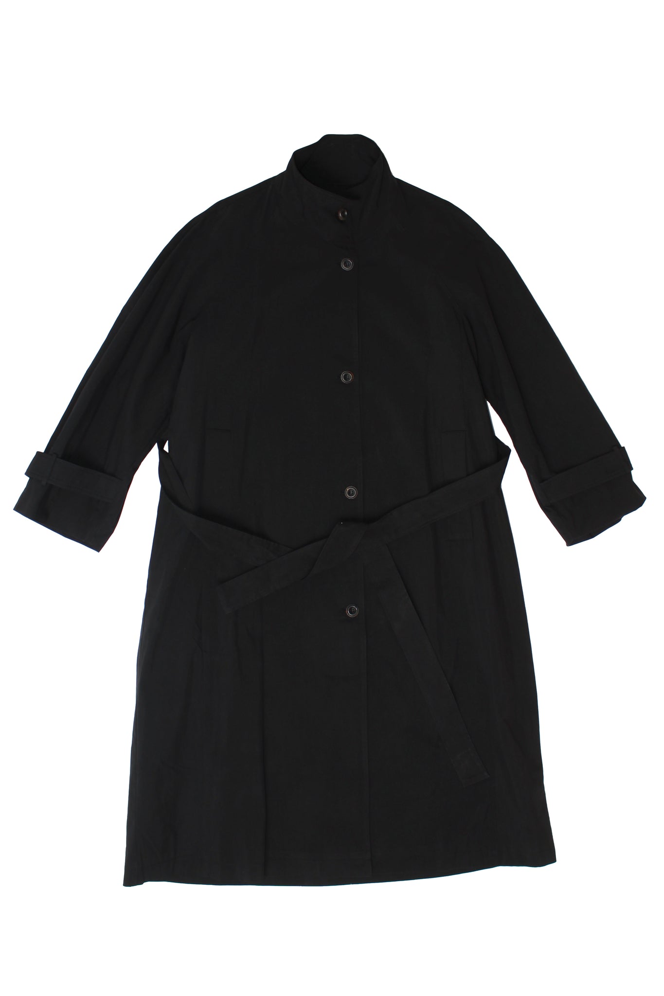 LS Oversized Trench Coat in Black