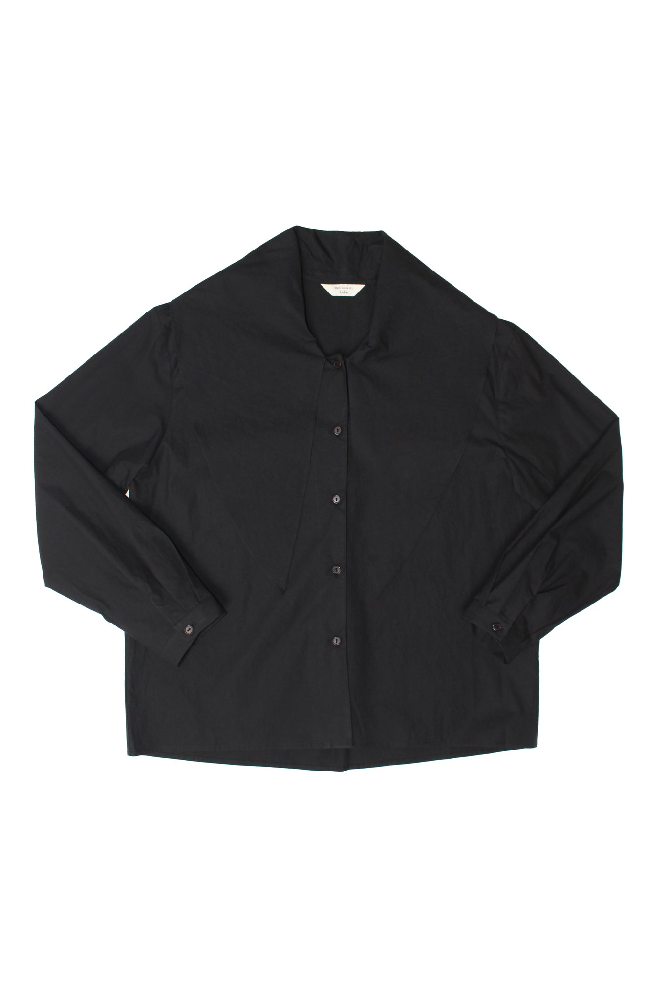 LS Sailor Collar Shirts in Black