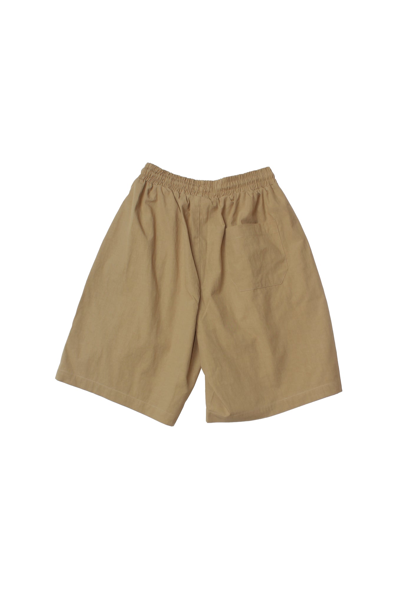 Washed Bermuda shorts in Khaki