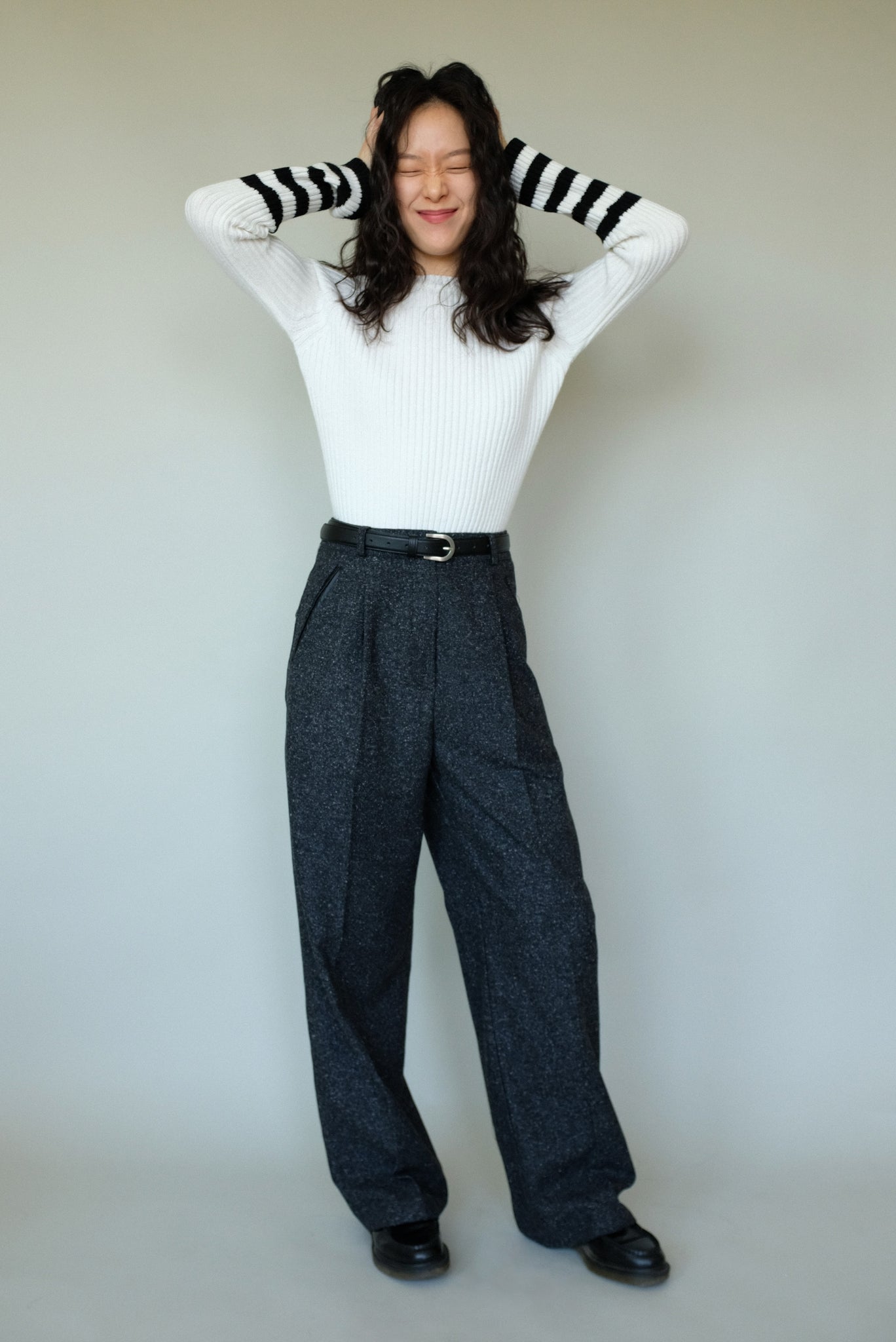 Melange Charcoal Trouser