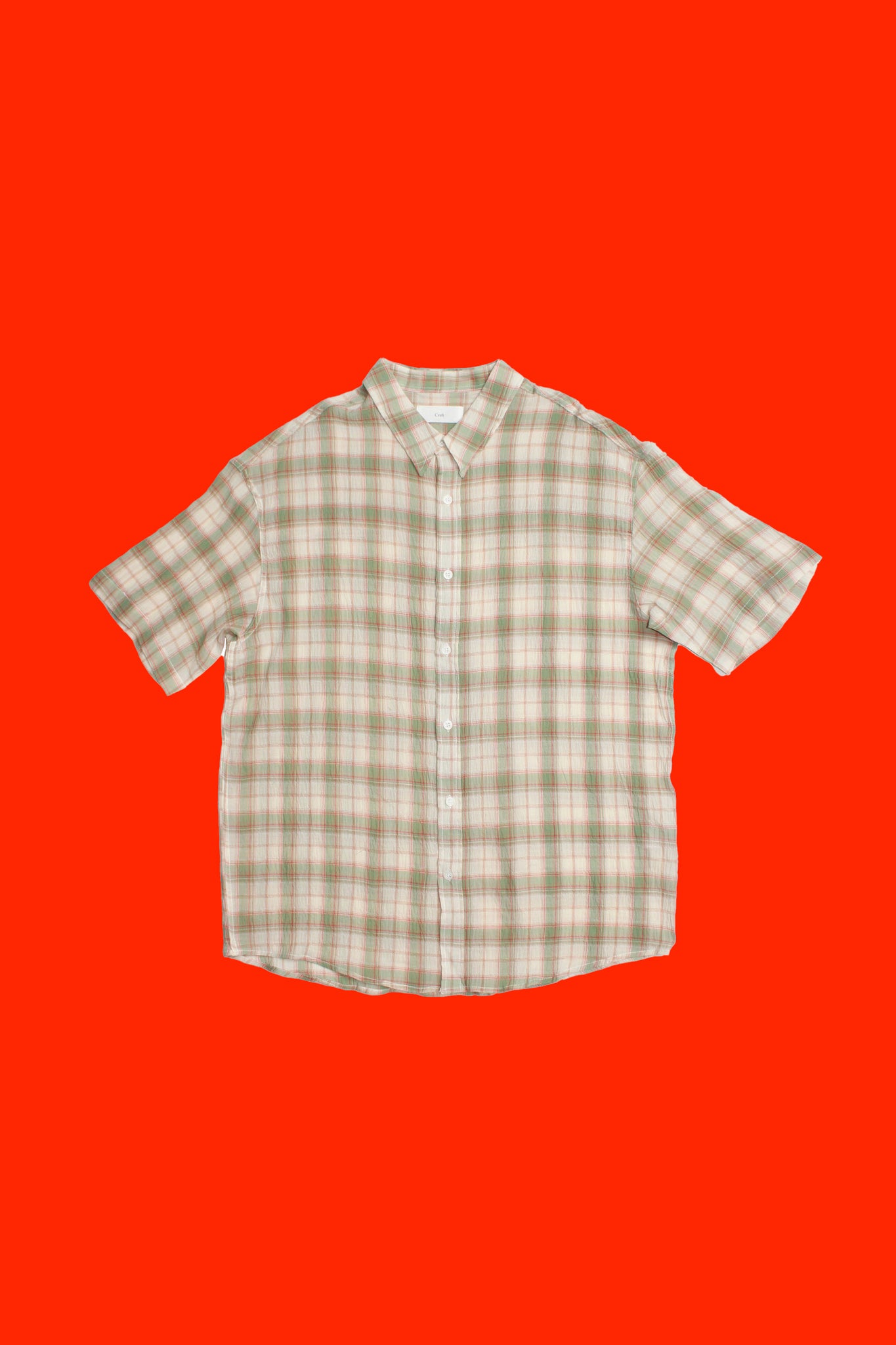 Mercury Checker Linen Shirts in Green