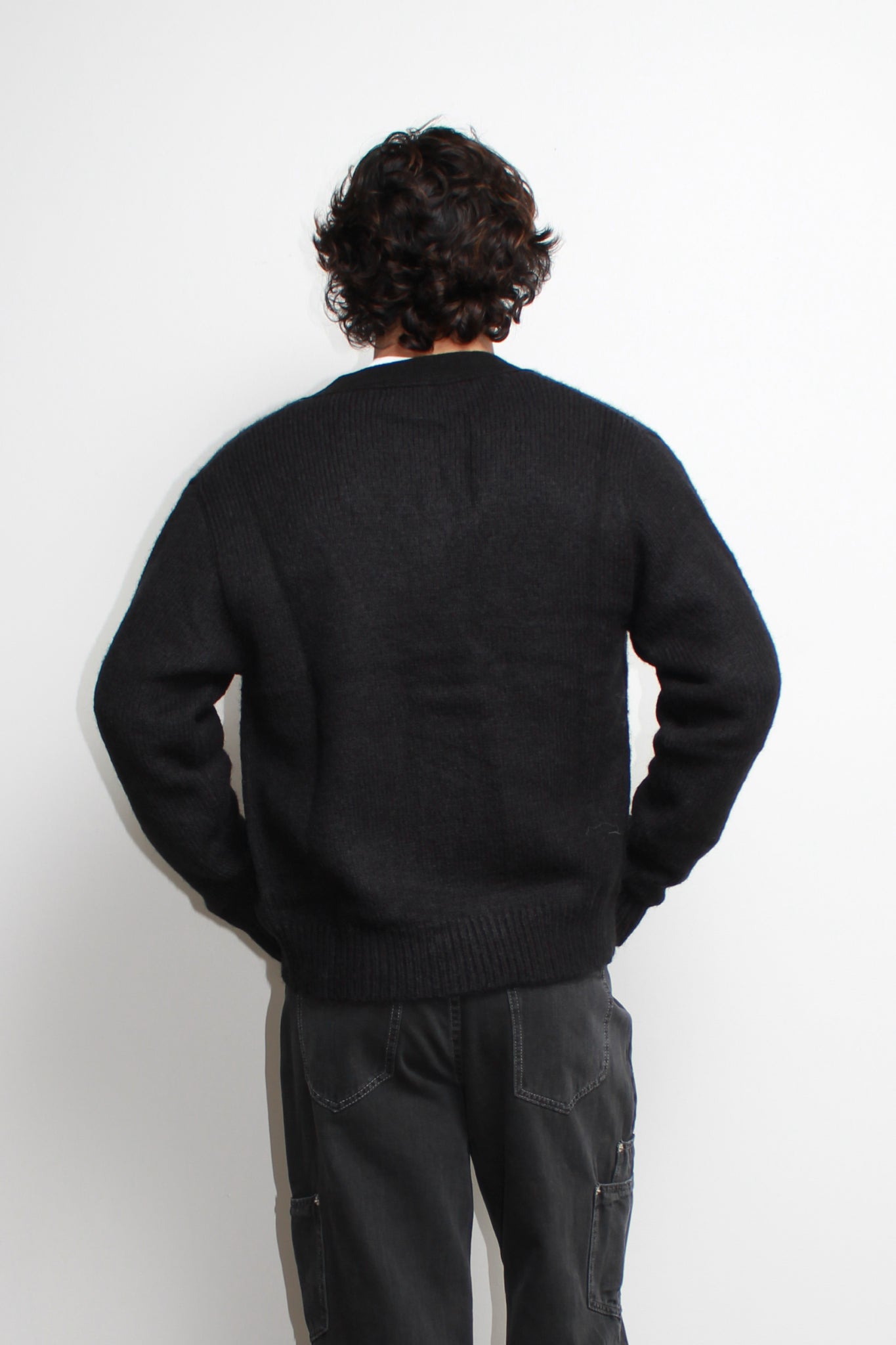 Lemay Snap Button Cardigan in Black