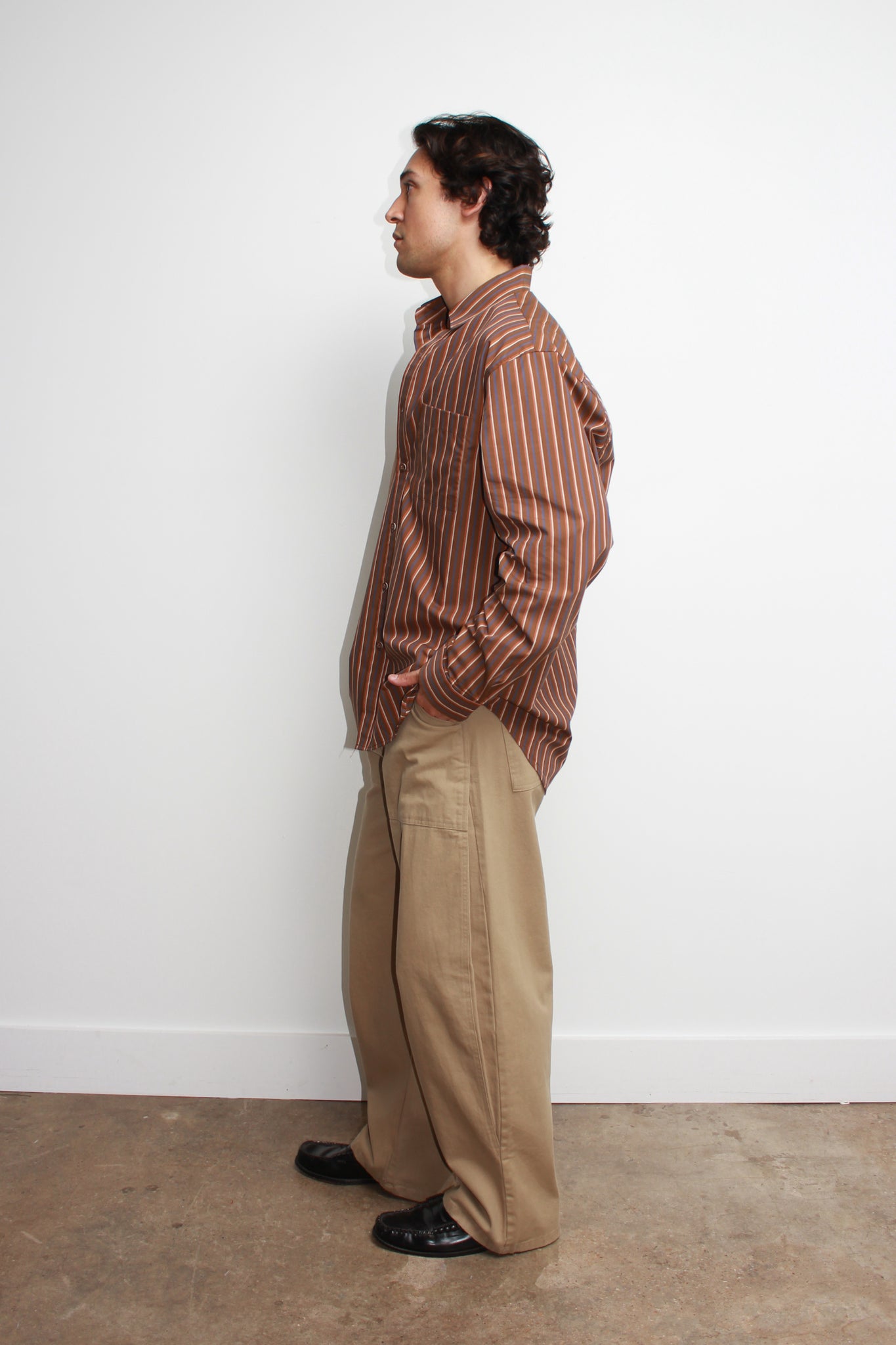 Potten stripe shirts in Brown