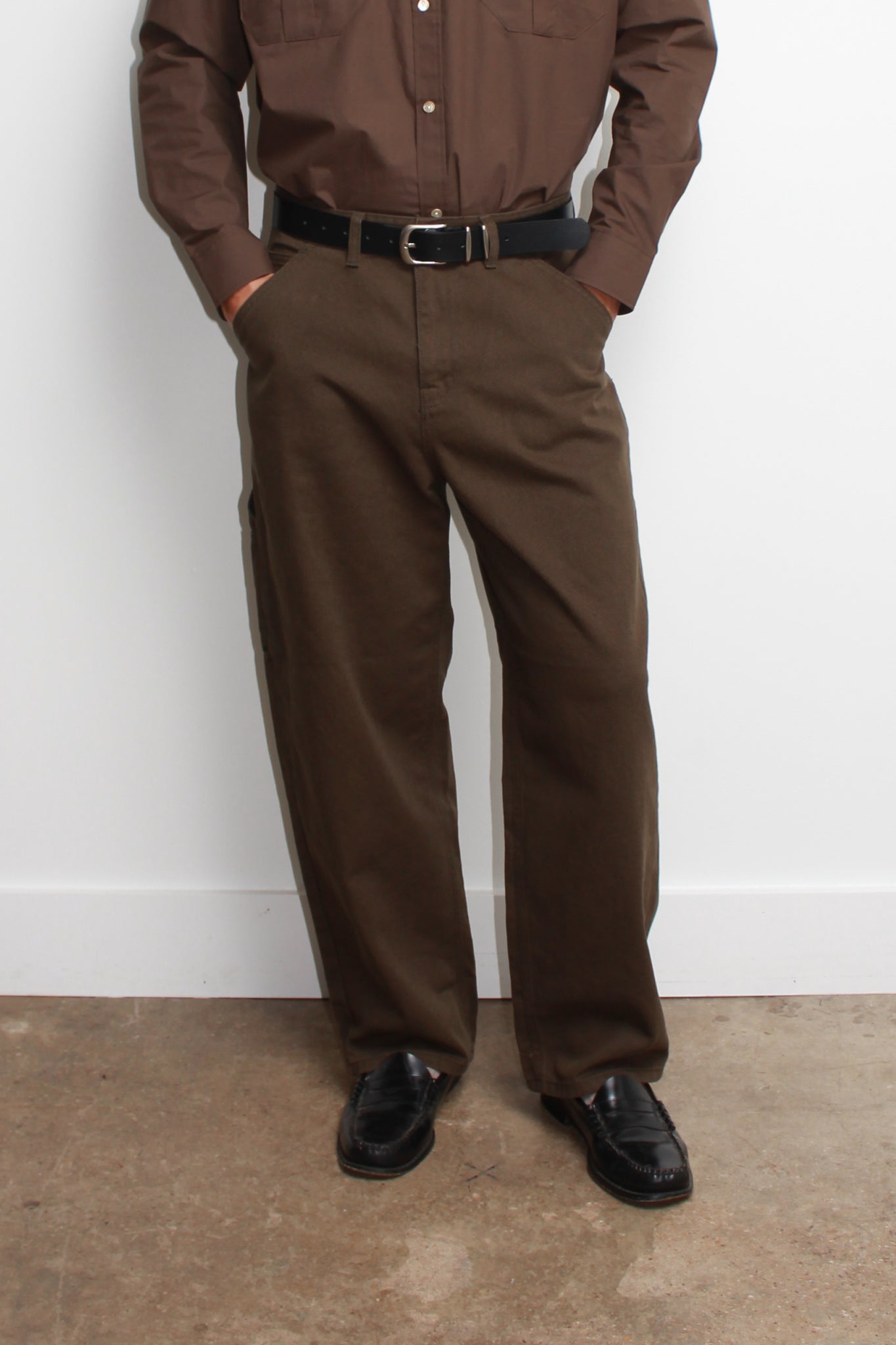 Howell Carpenter Pants in Olive Brown