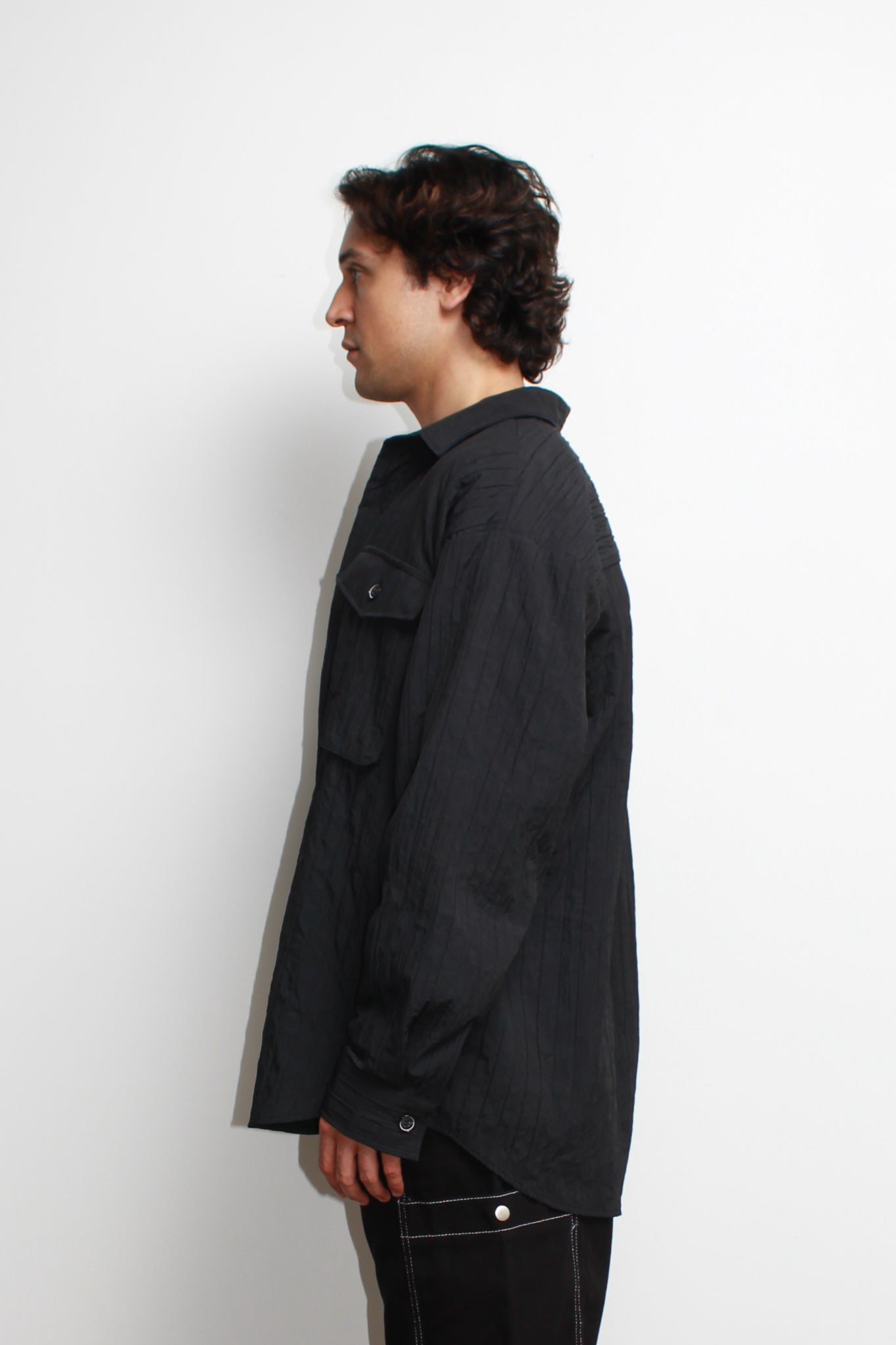 Oversized Wrinkle Shirtket