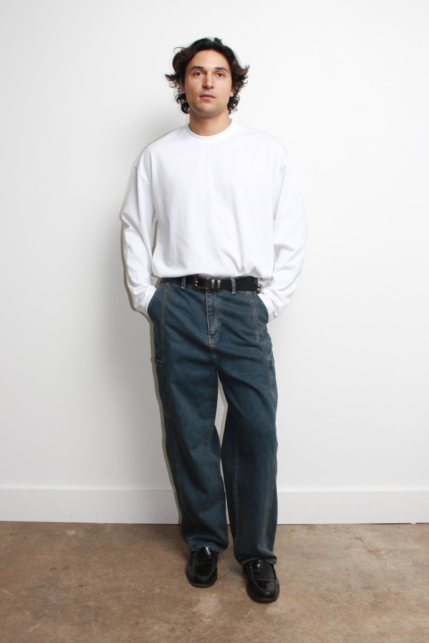 Vintage Wash Cargo Denim