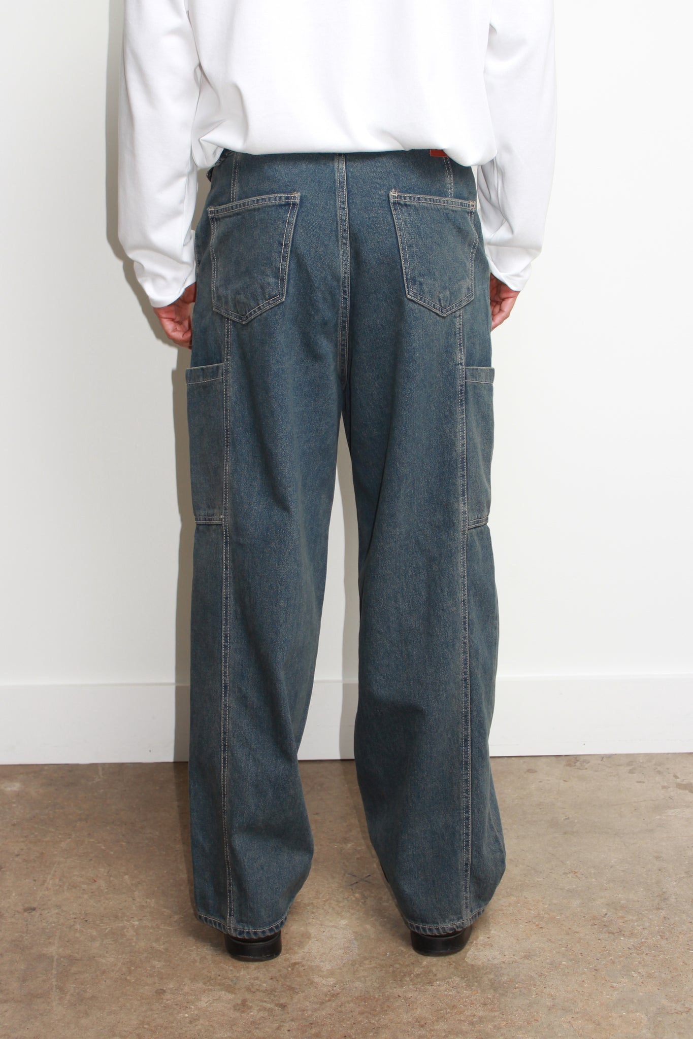 Vintage Wash Cargo Denim