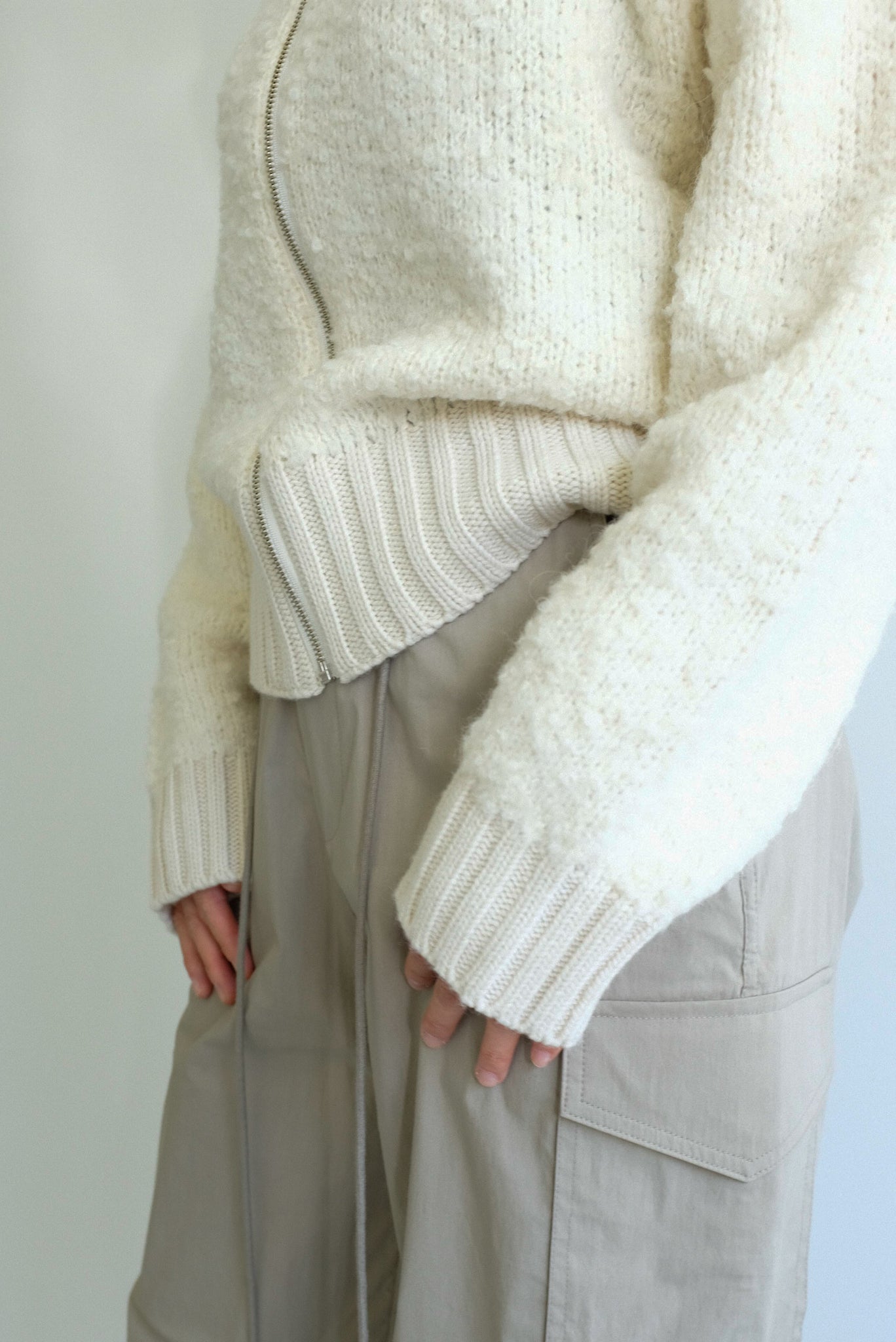 Noel Alpaca Zip up Cardigan