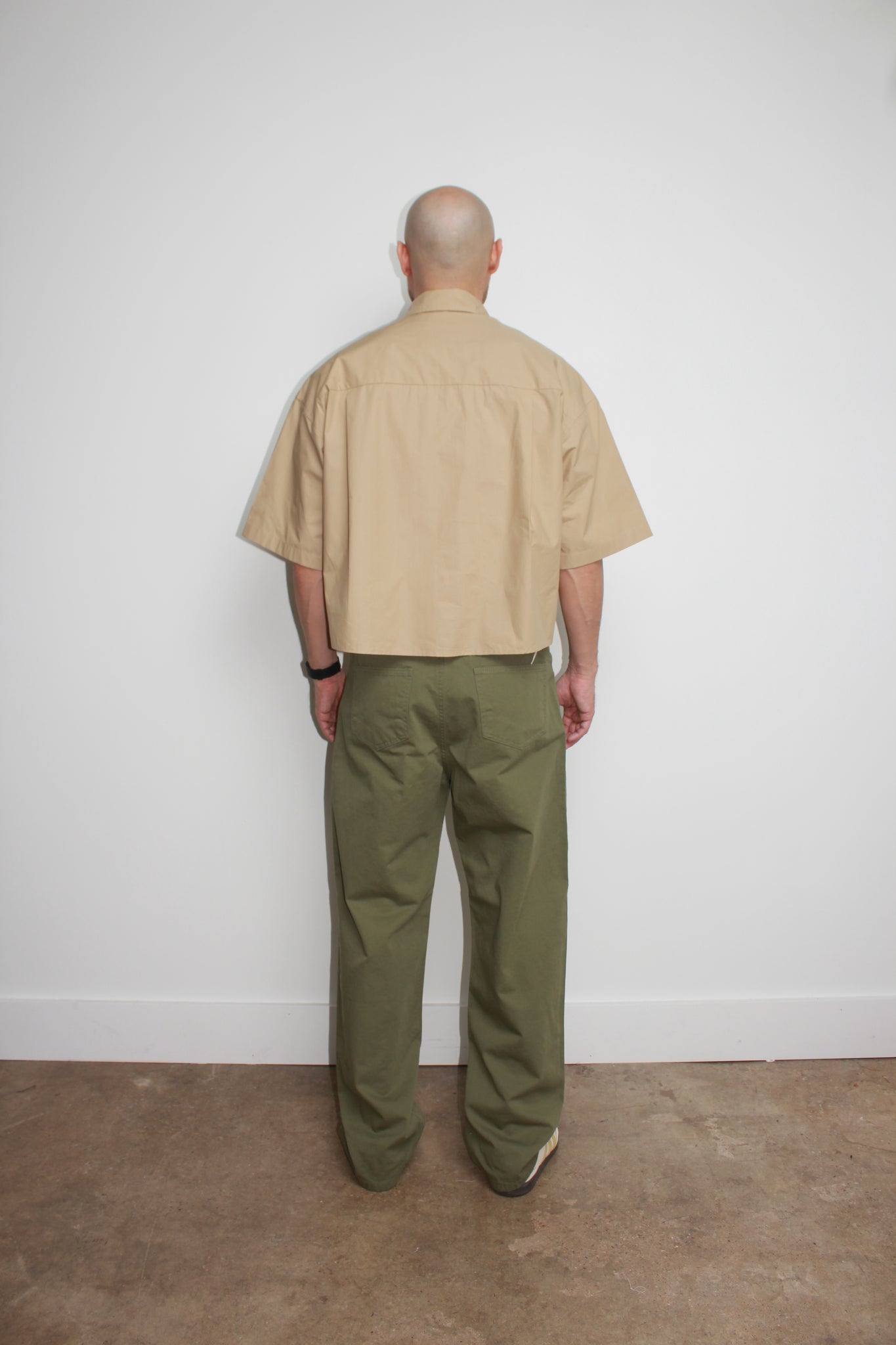 Cliff Cotton Pants in Olive
